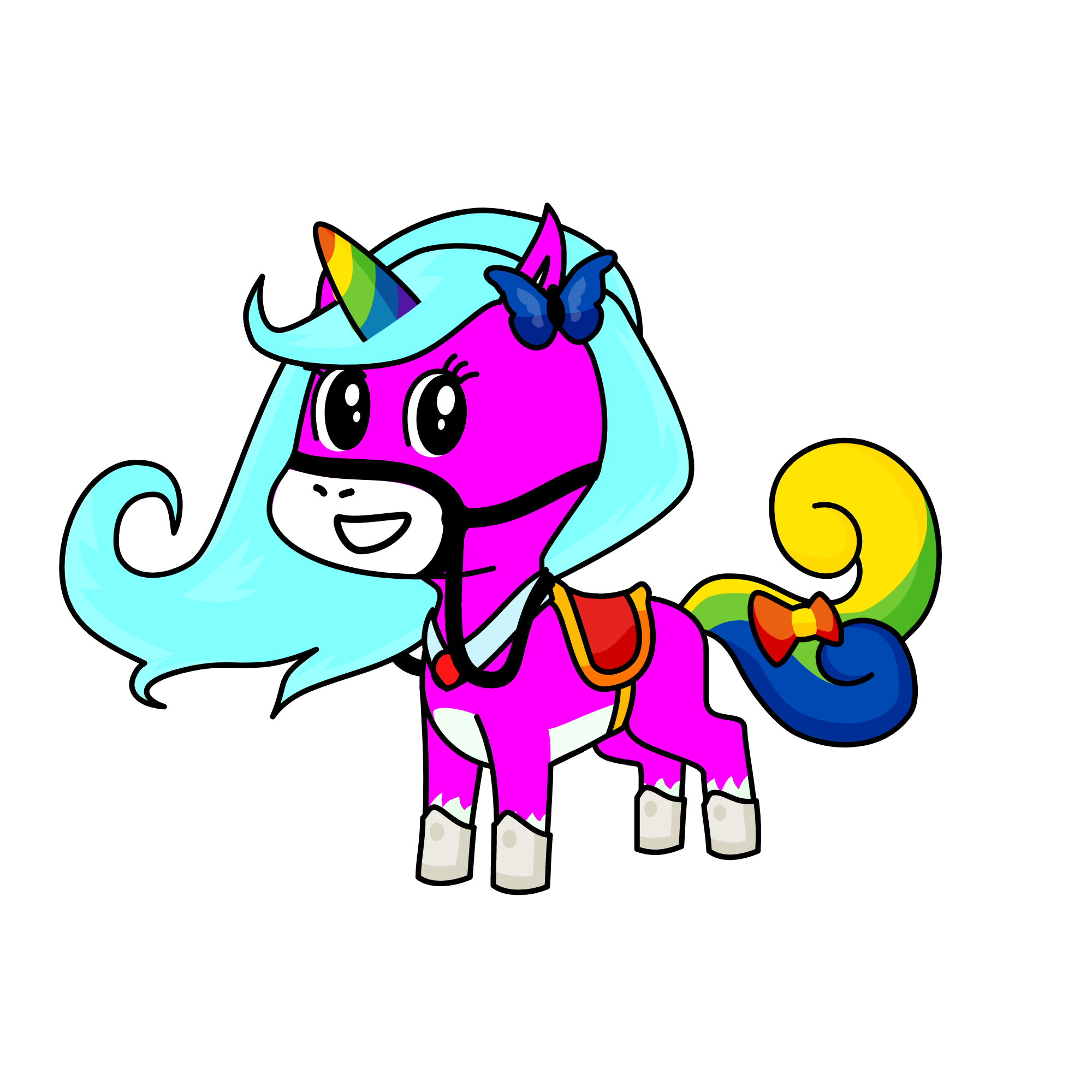 Sparkles, the unicorn