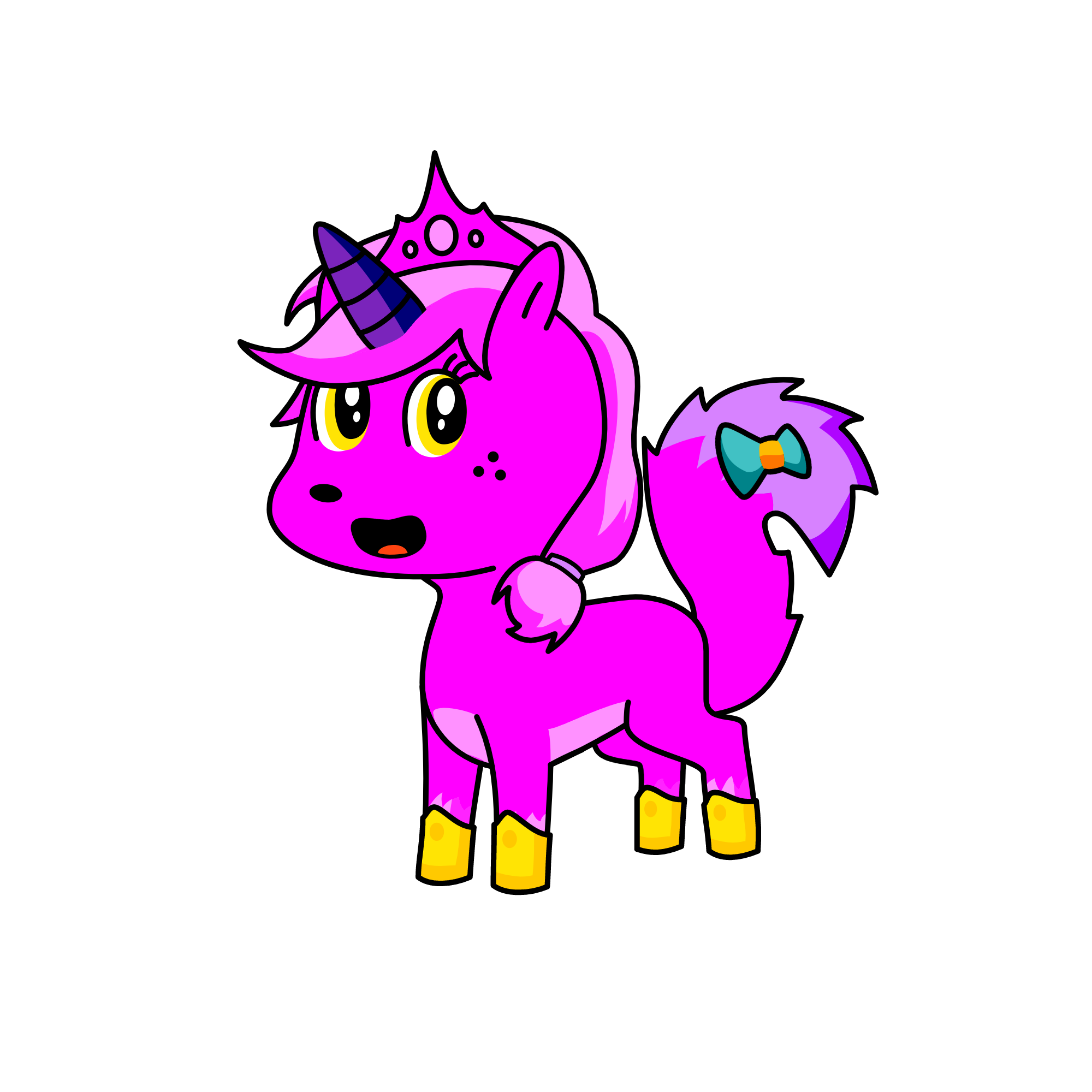 PRNCESS BBLGM CODE GLITCH, the unicorn