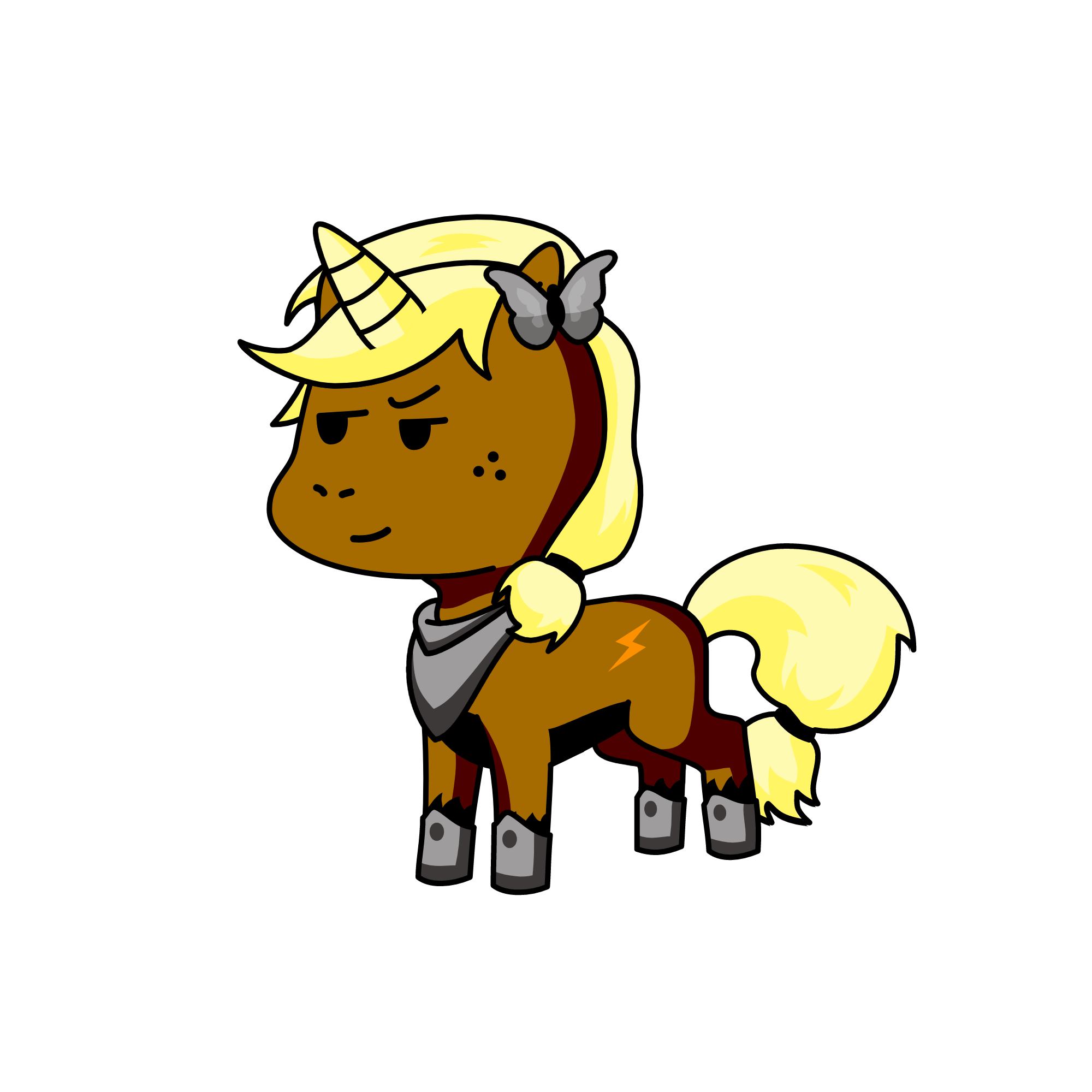 The royal guard, the unicorn
