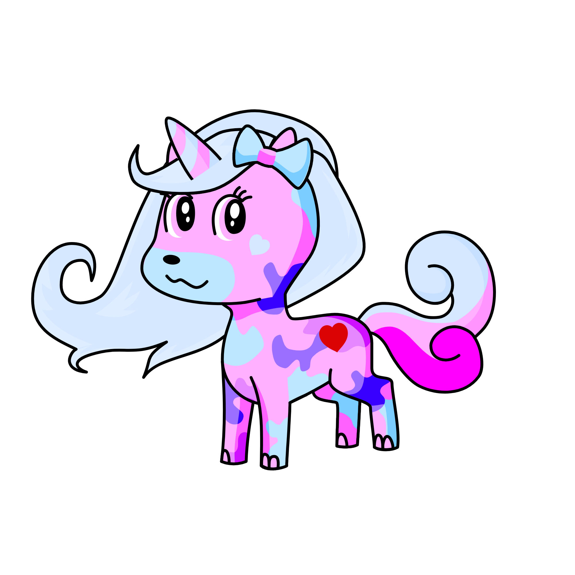 Snowyy Kawaii Bow Bow, the unicorn