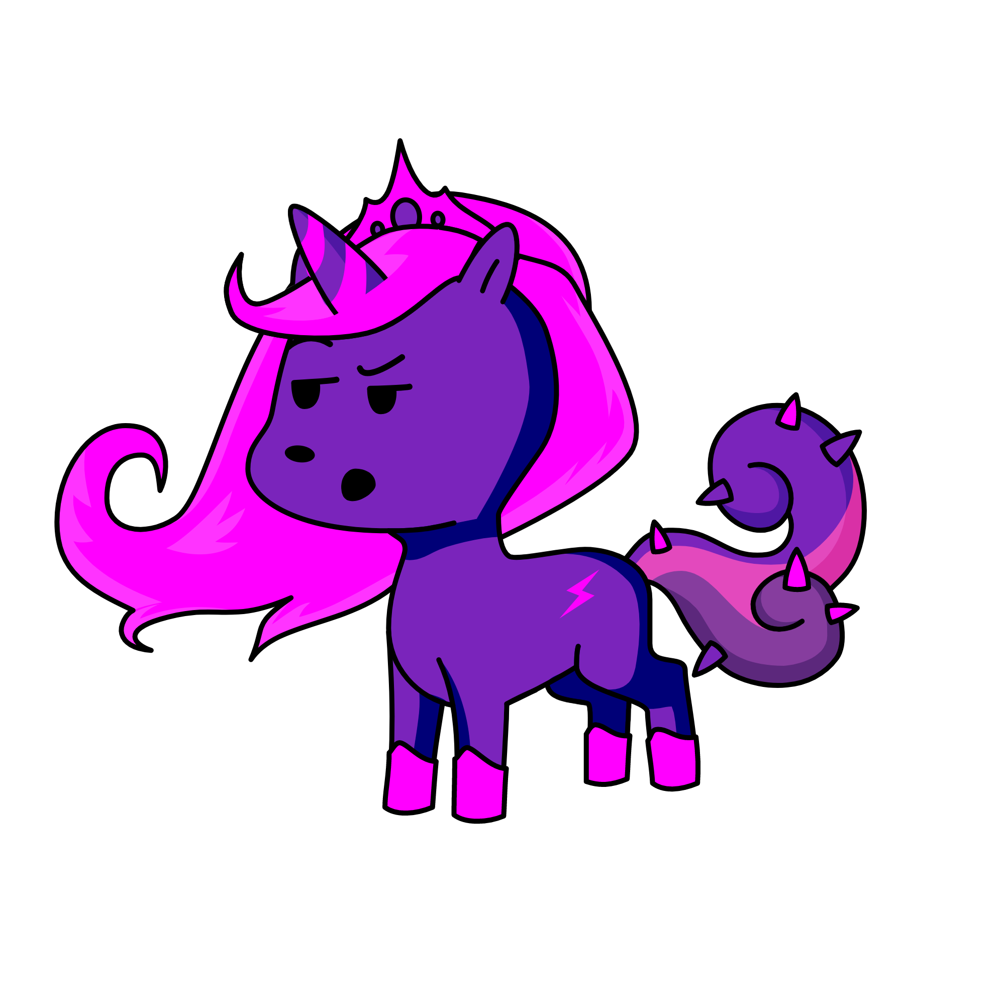 PINKY PURPLPE!, the unicorn