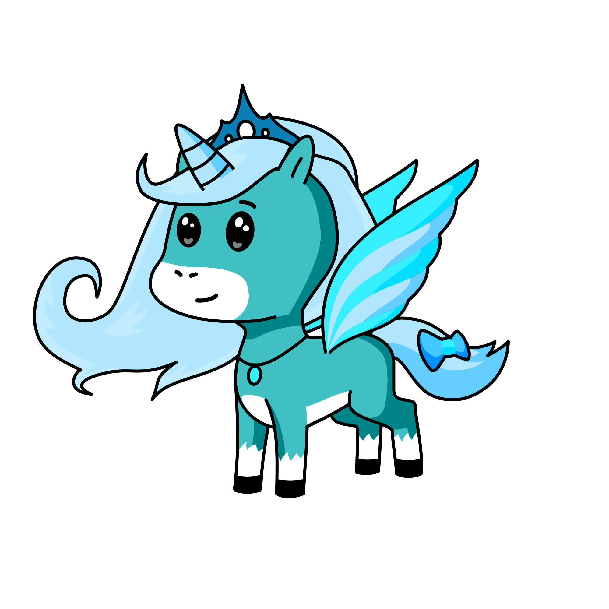cloudy, the unicorn