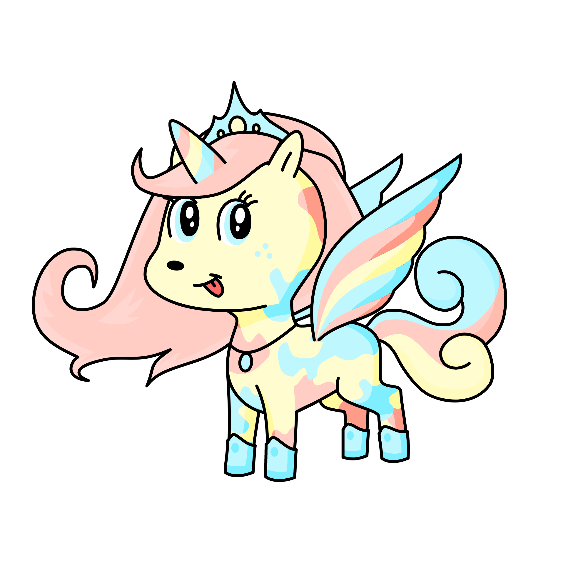 Marshmelow prinsess, the unicorn