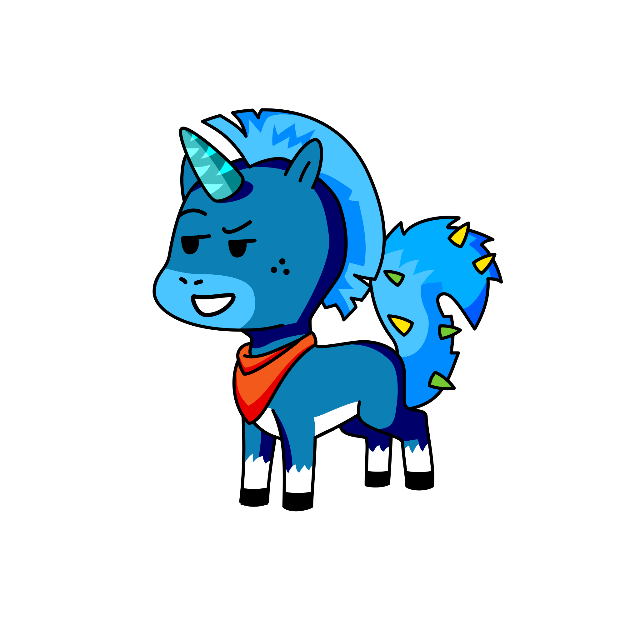Sapphire, the unicorn