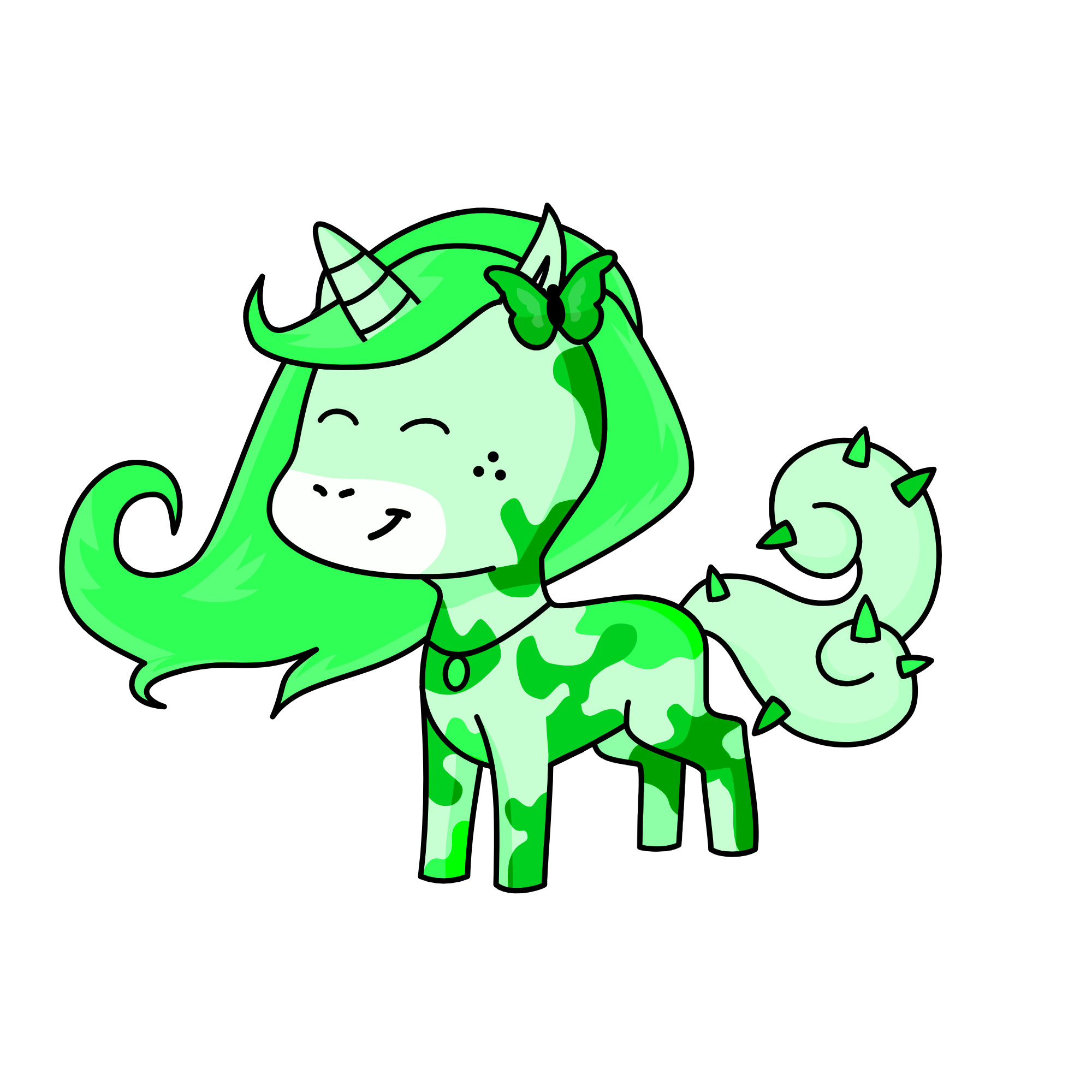 Mint, the unicorn