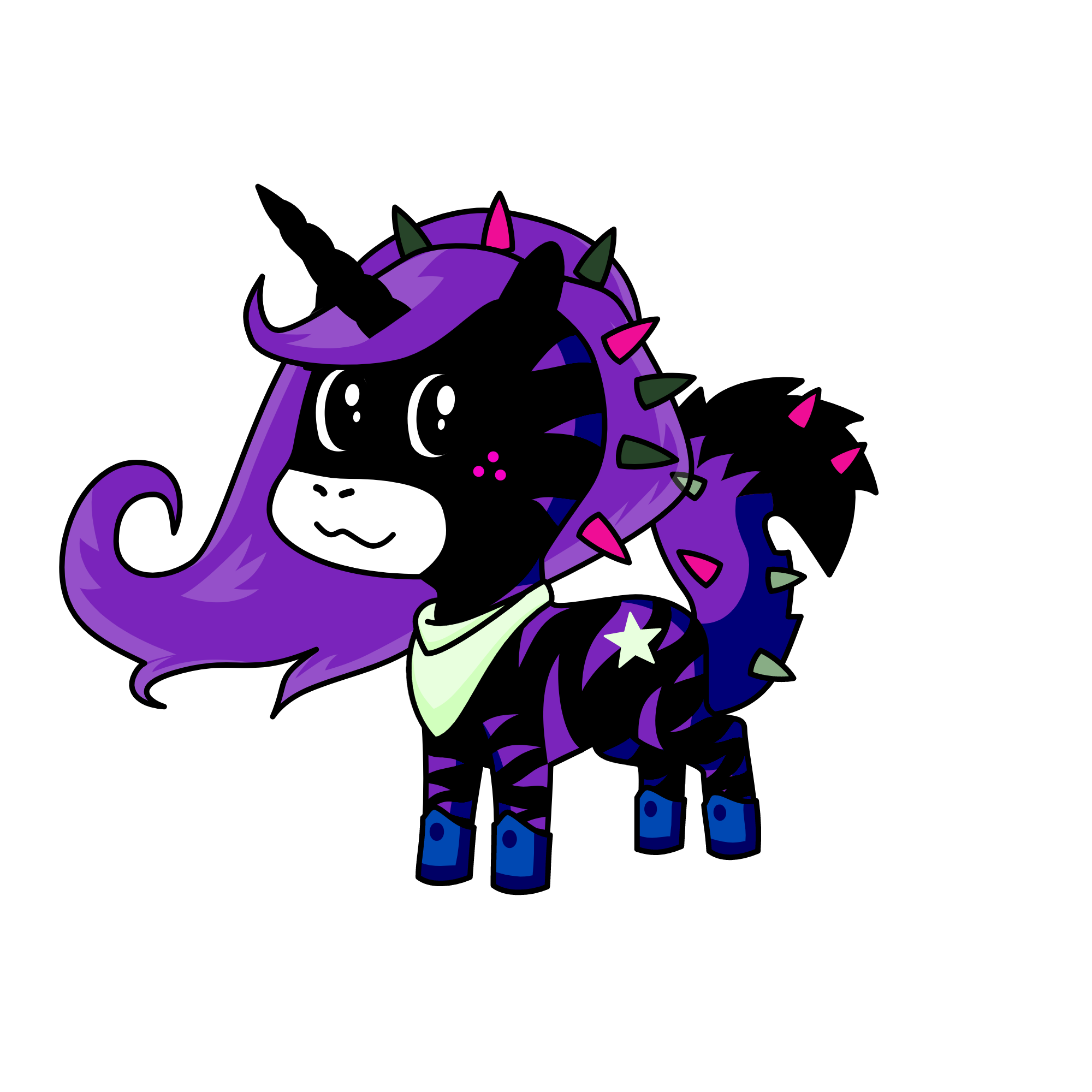 blacky, the unicorn