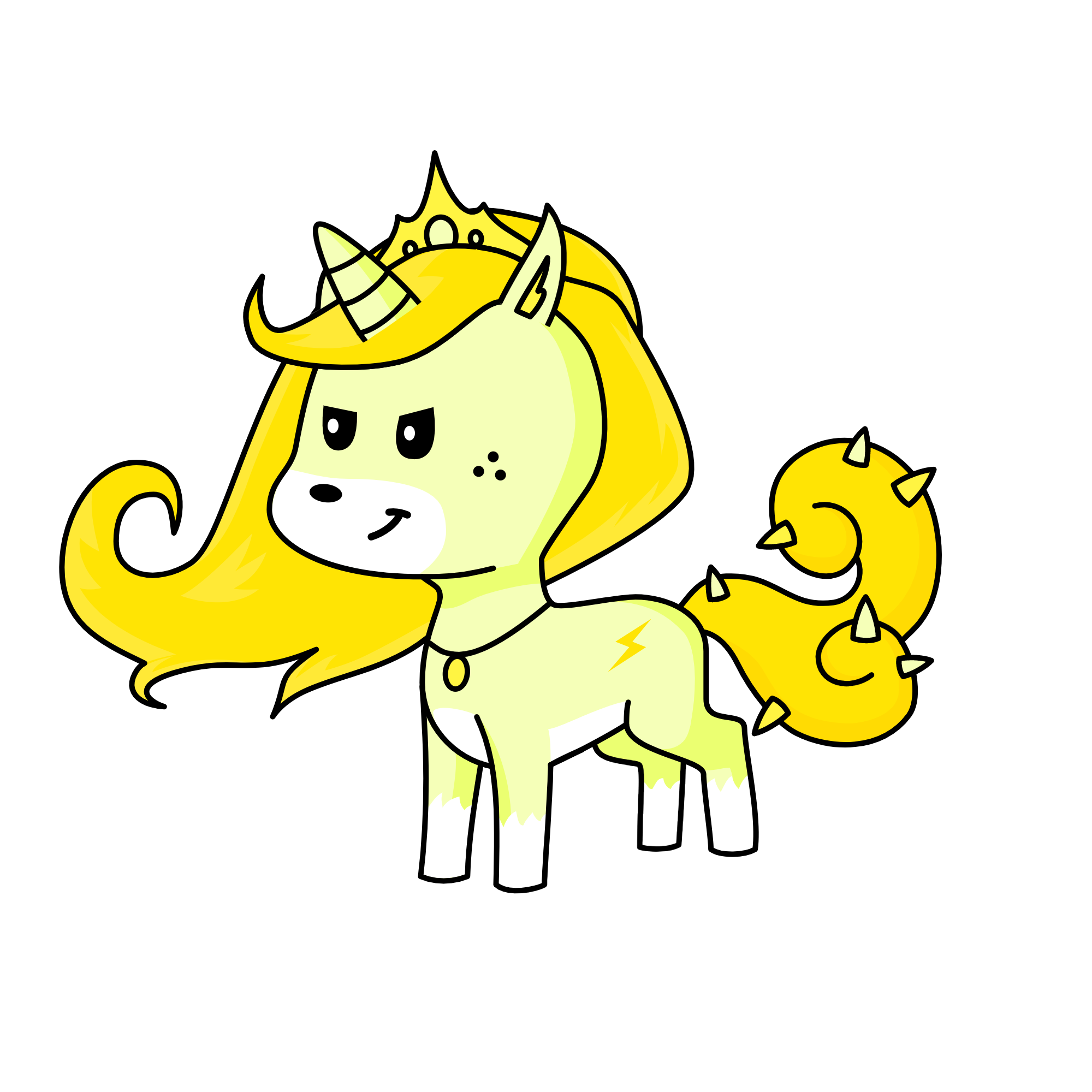 Gold, the unicorn
