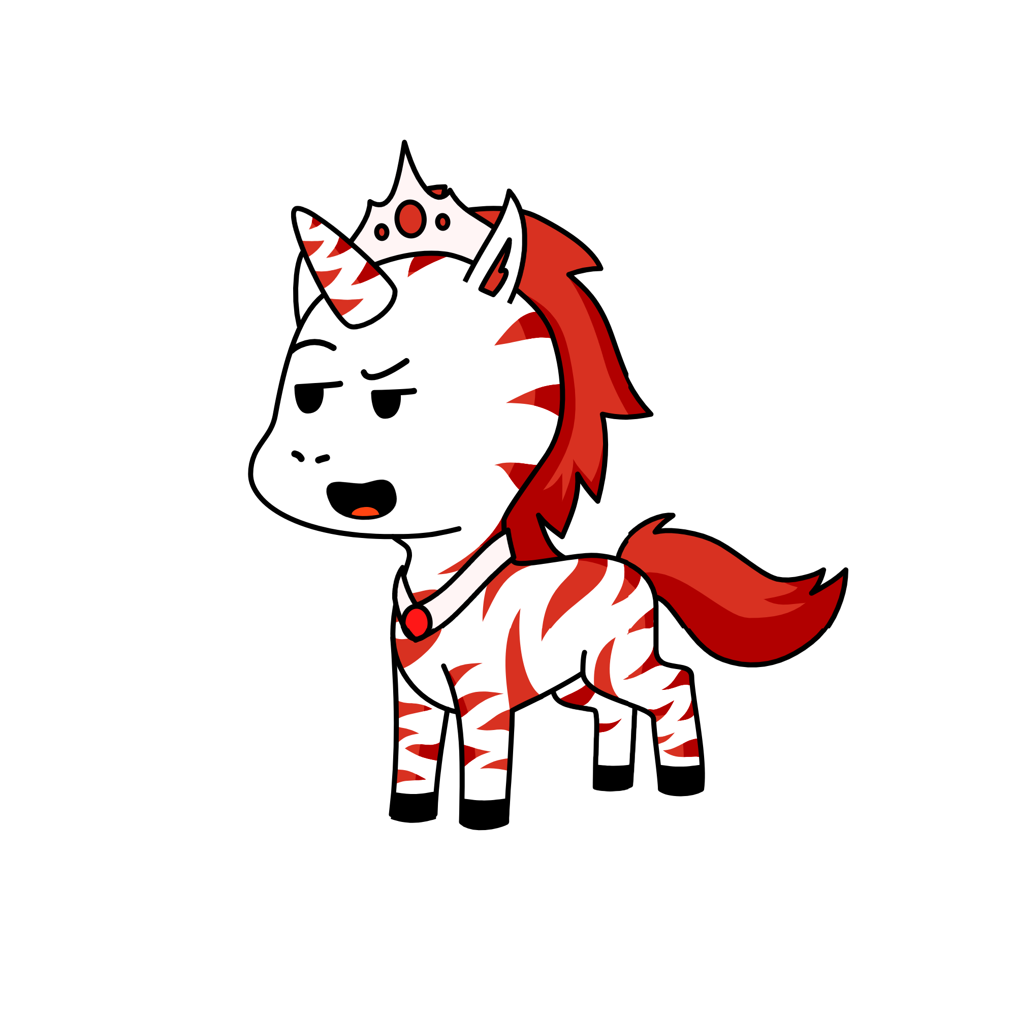 Stripez, the unicorn