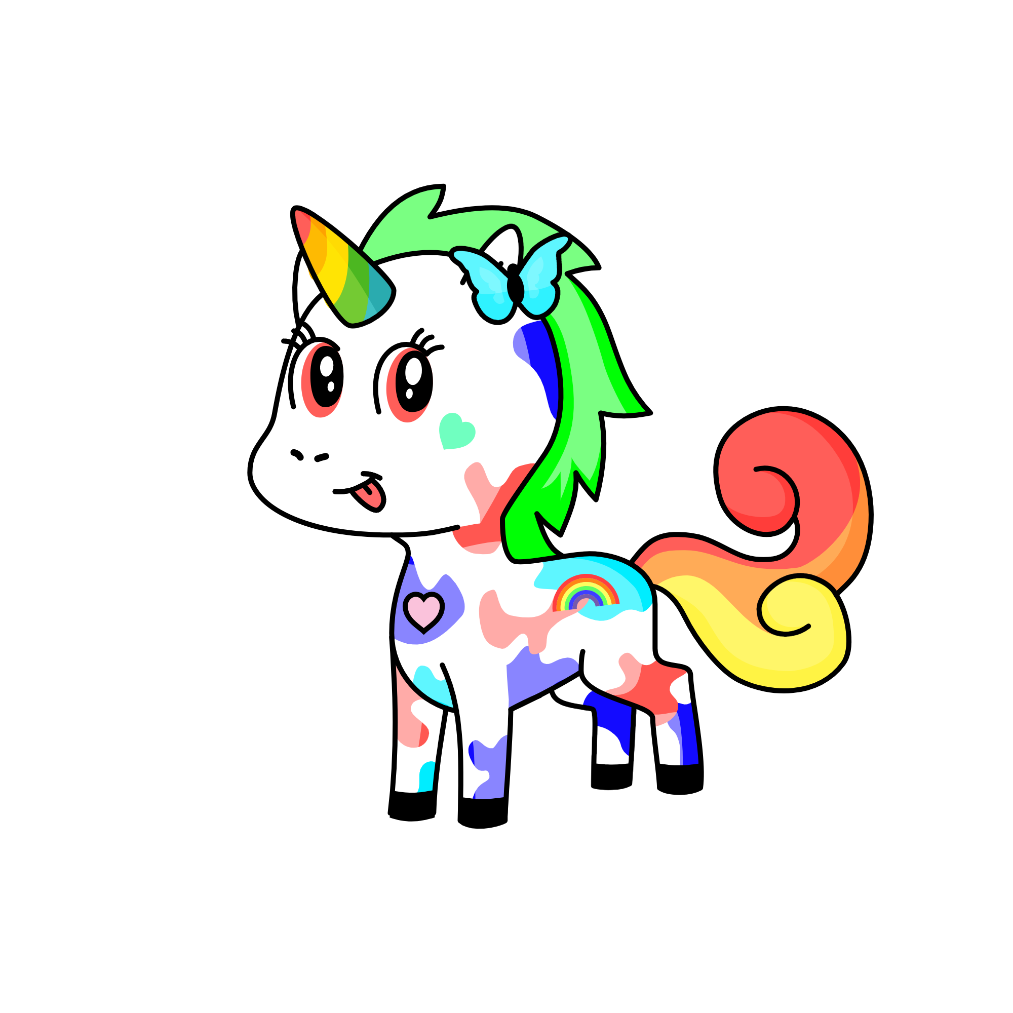 rainbow, the unicorn