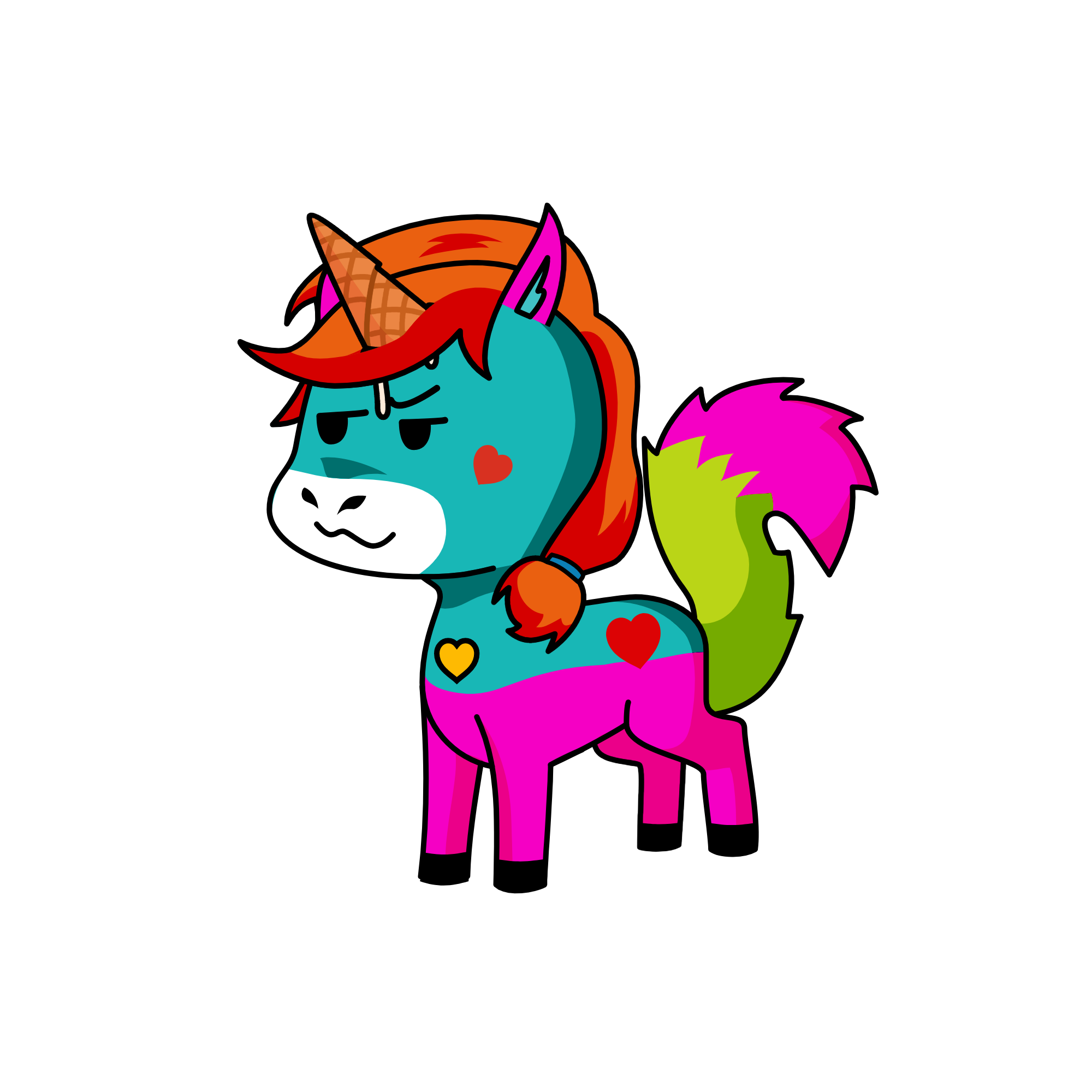 f, the unicorn
