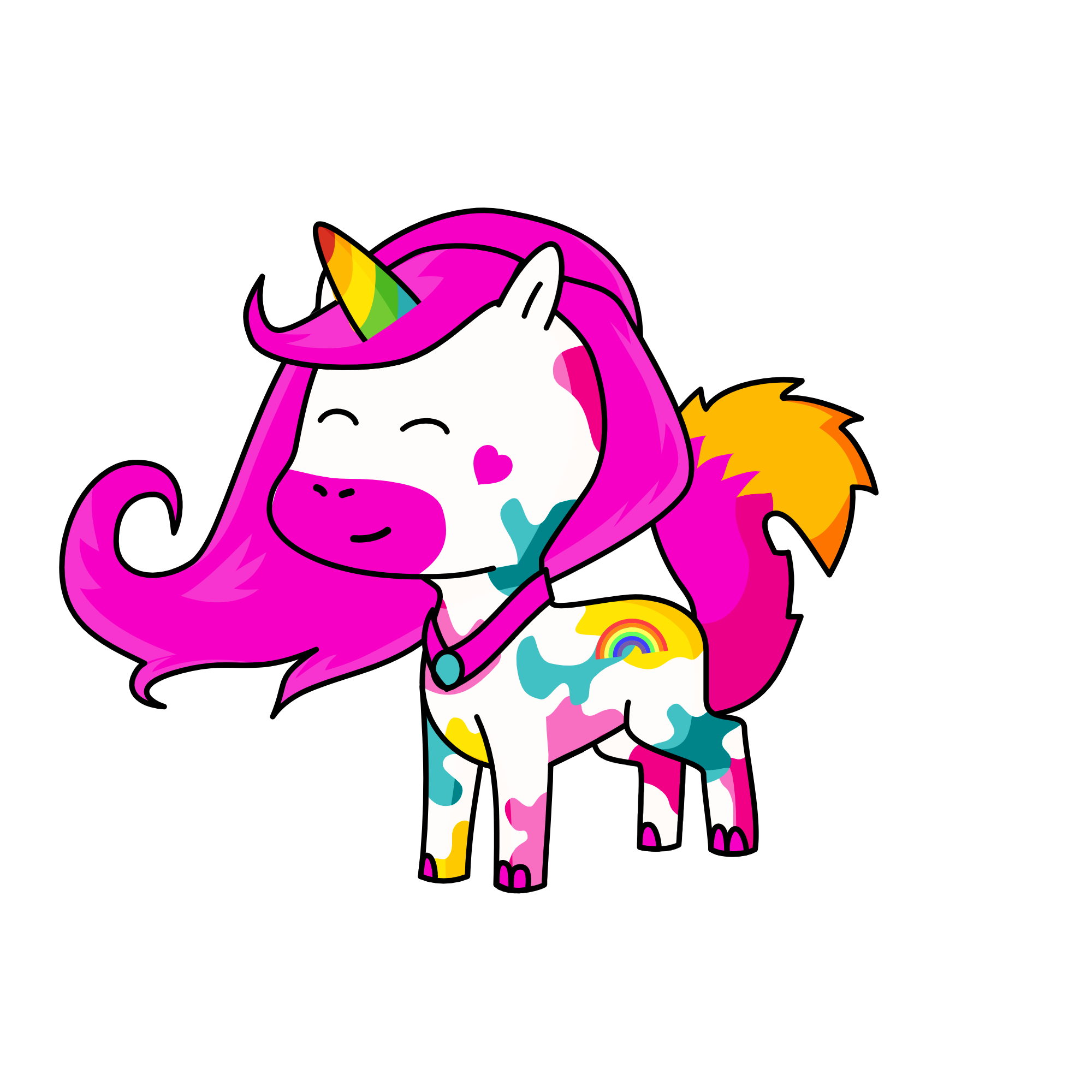 rainbowcorn, the unicorn