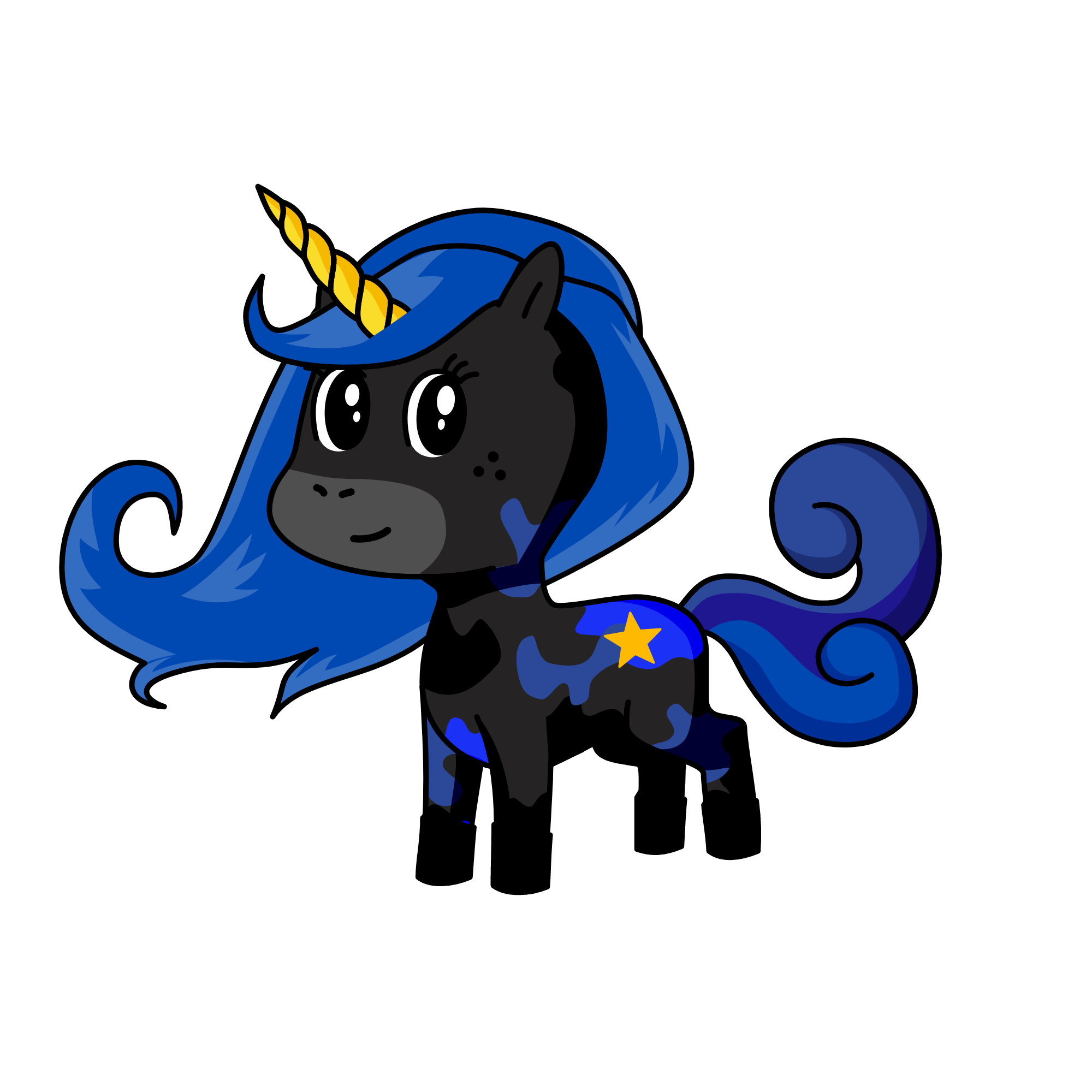 Nightina, the unicorn