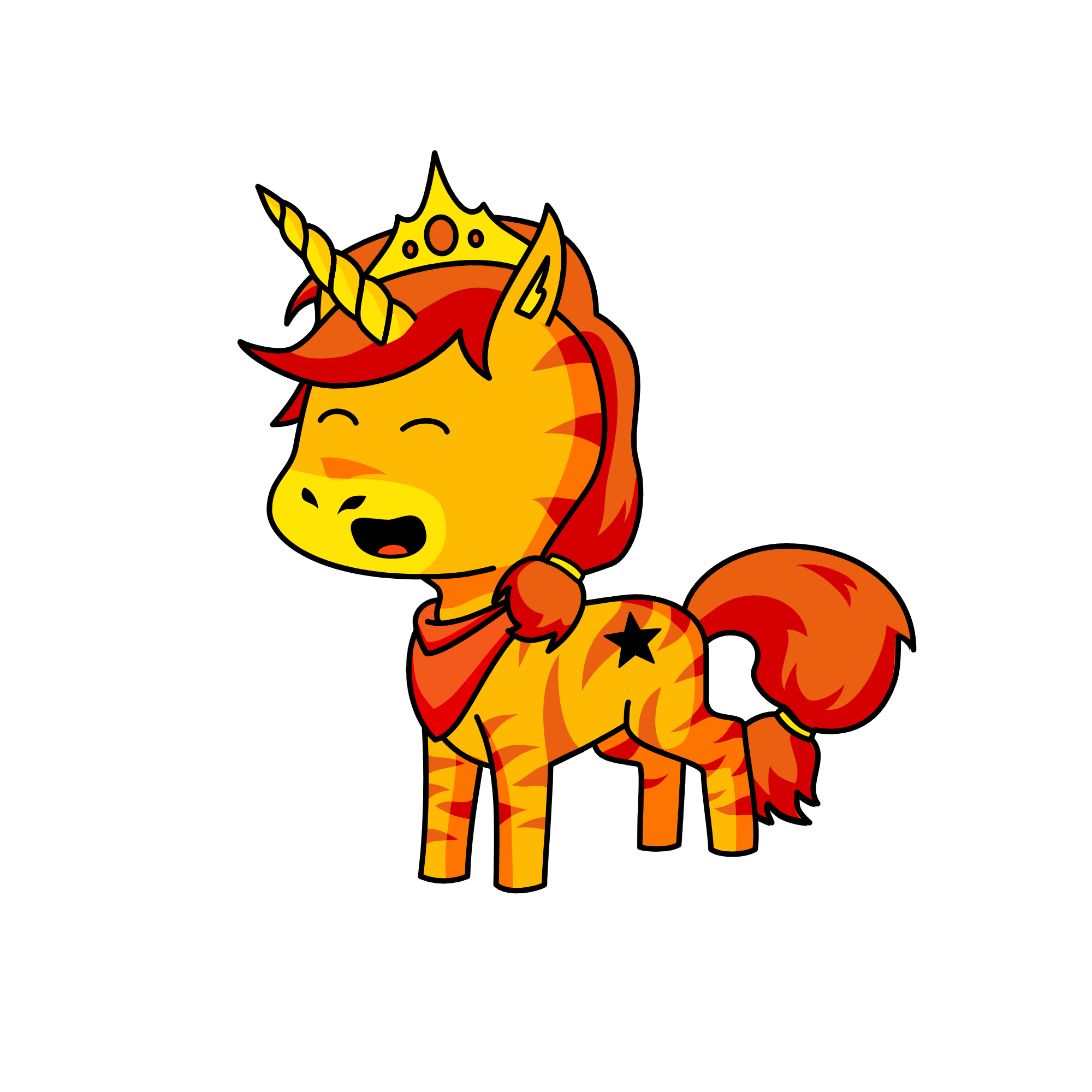 Fire, the unicorn
