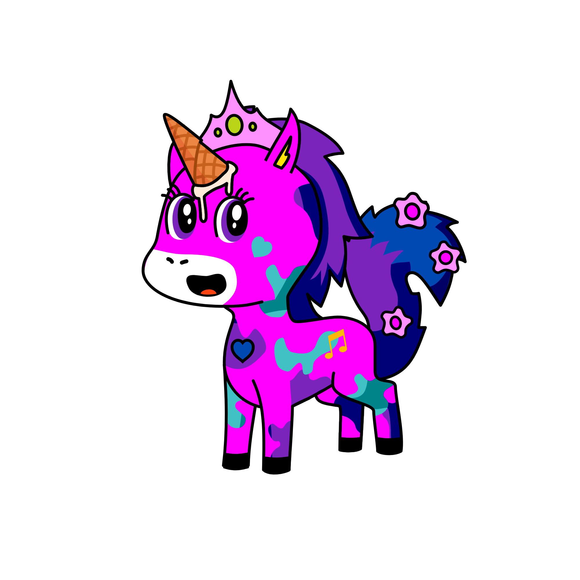 prncss pwrpff, the unicorn