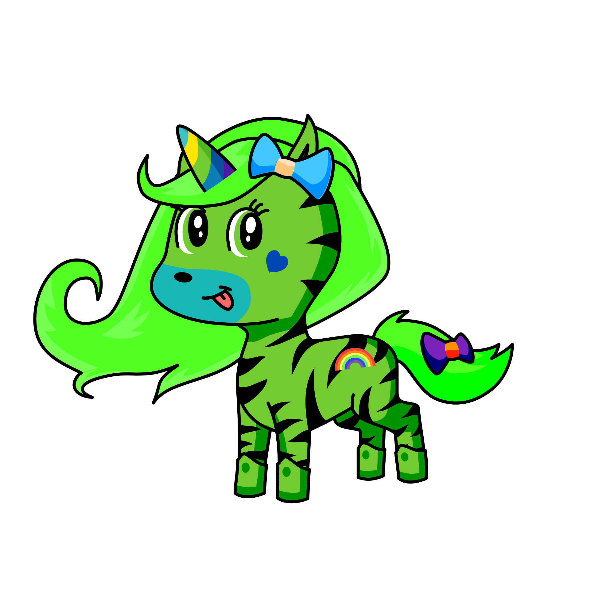 peppi uni rainbowy, the unicorn