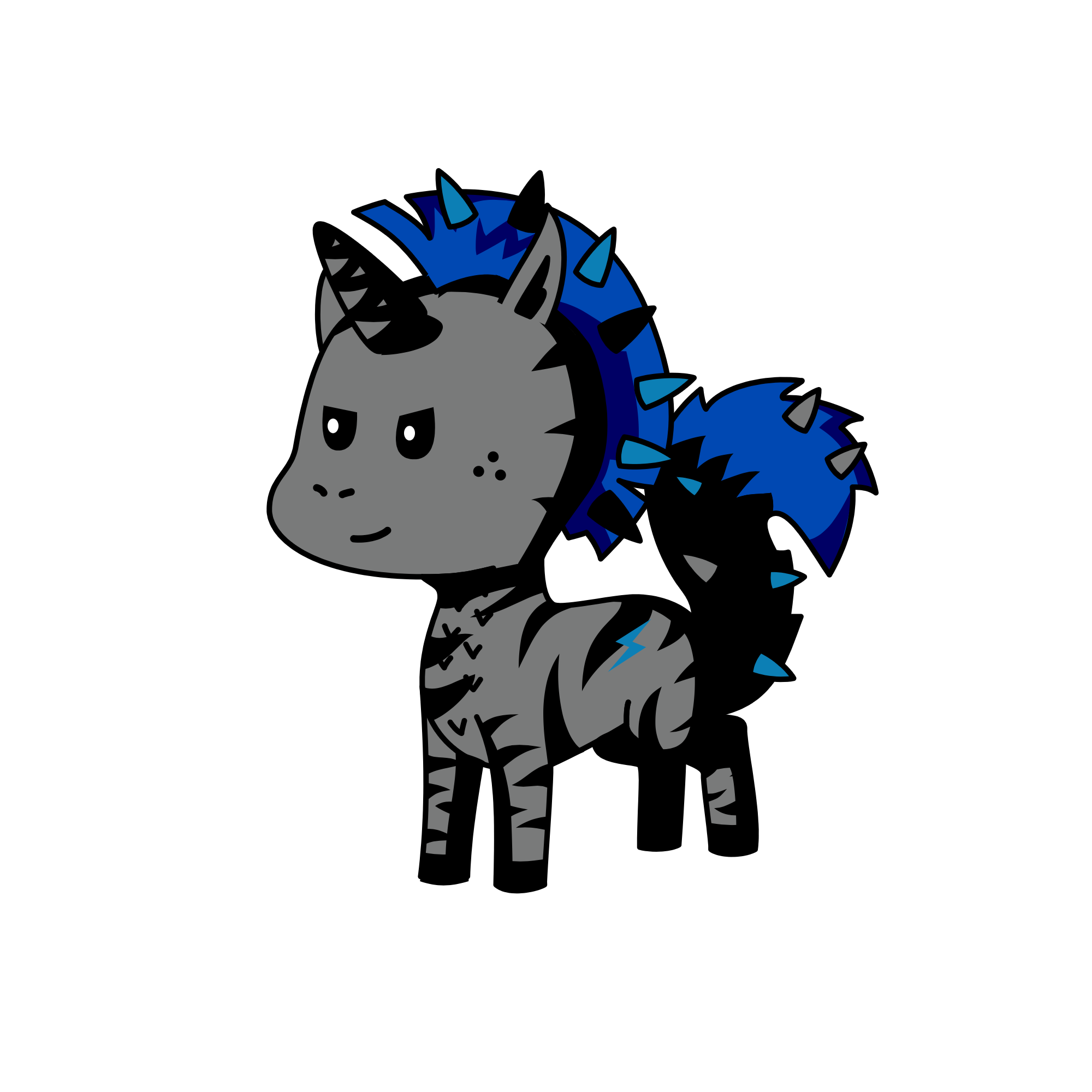 Spiker, the unicorn