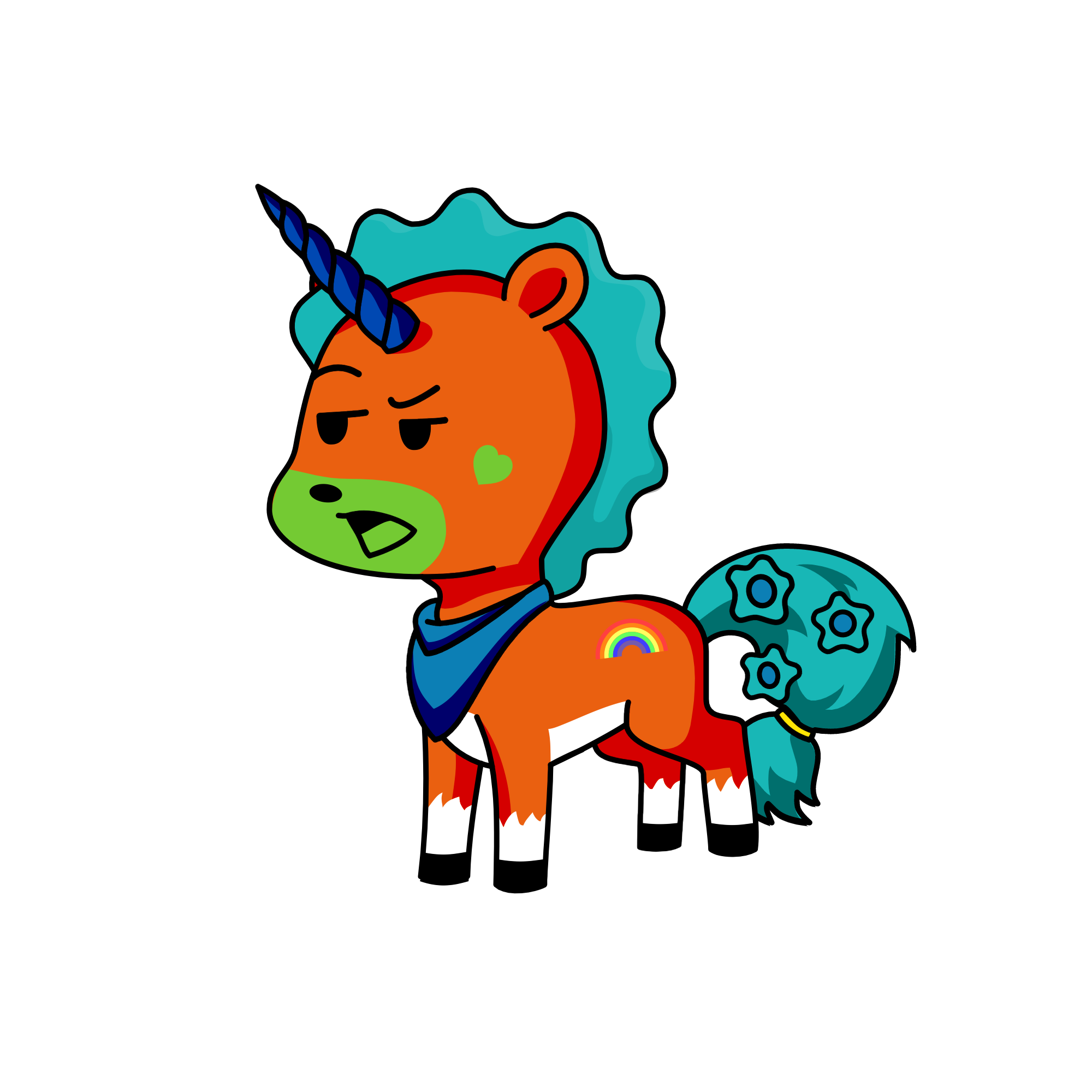 Worms, the unicorn