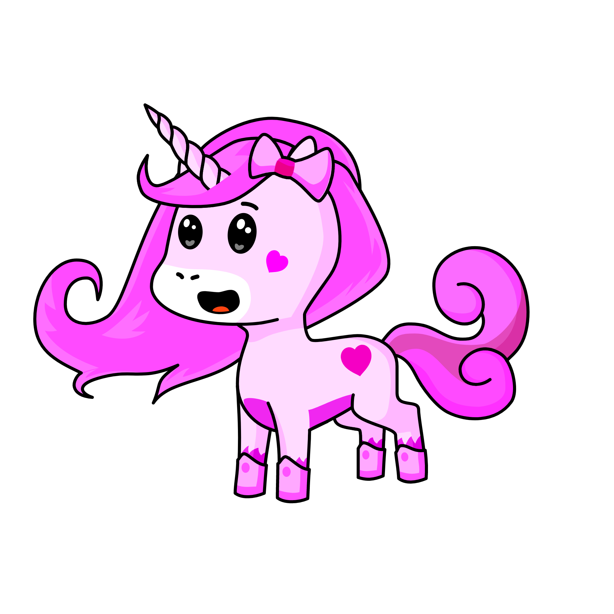Heart the Pink Moon (April), the unicorn