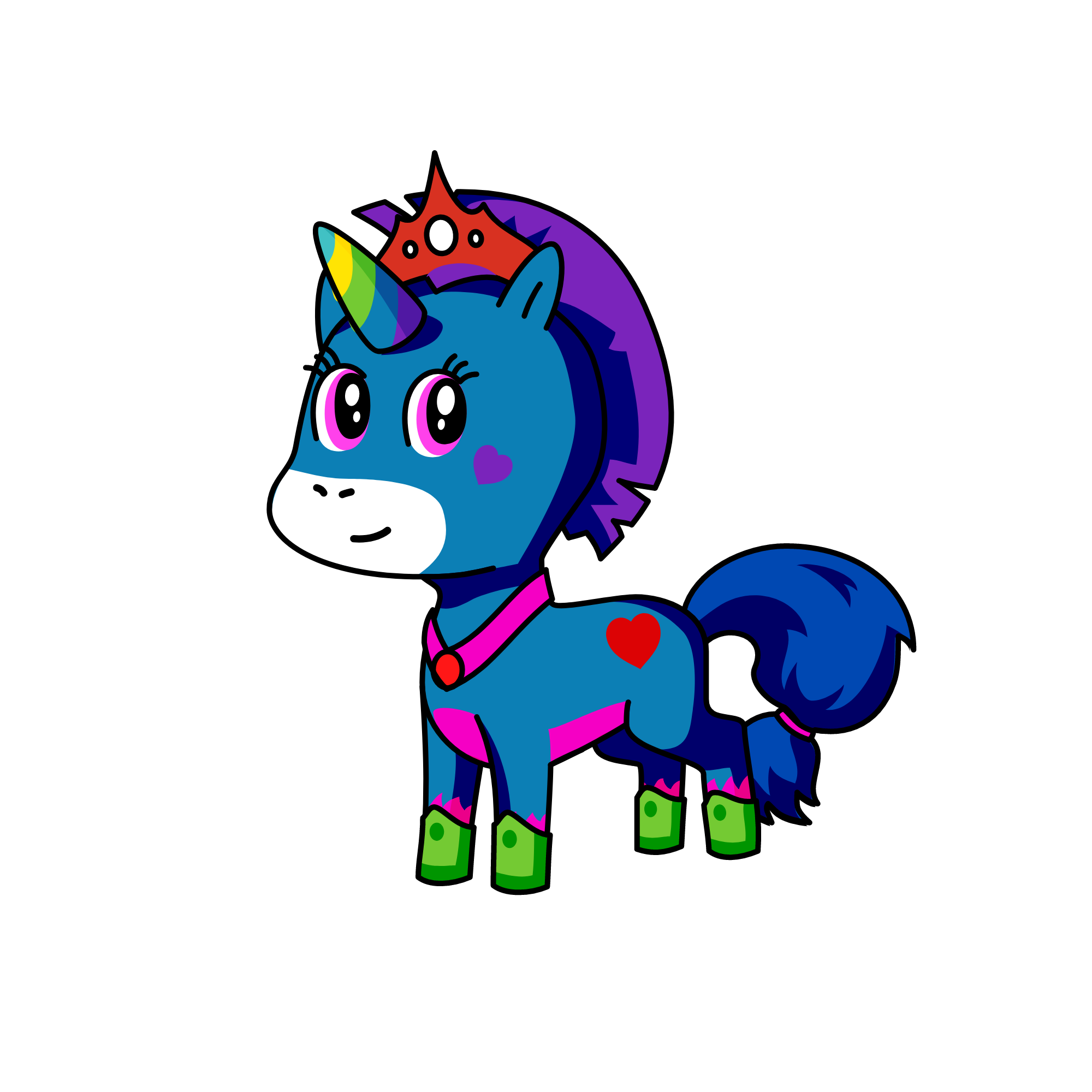 Quen night, the unicorn
