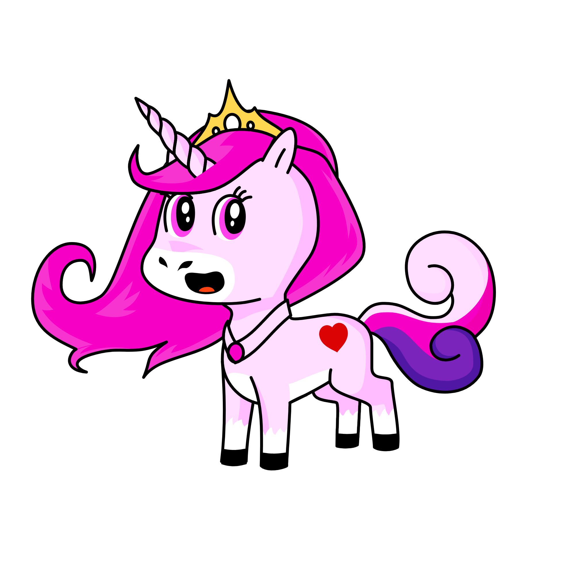 Pinky, the unicorn