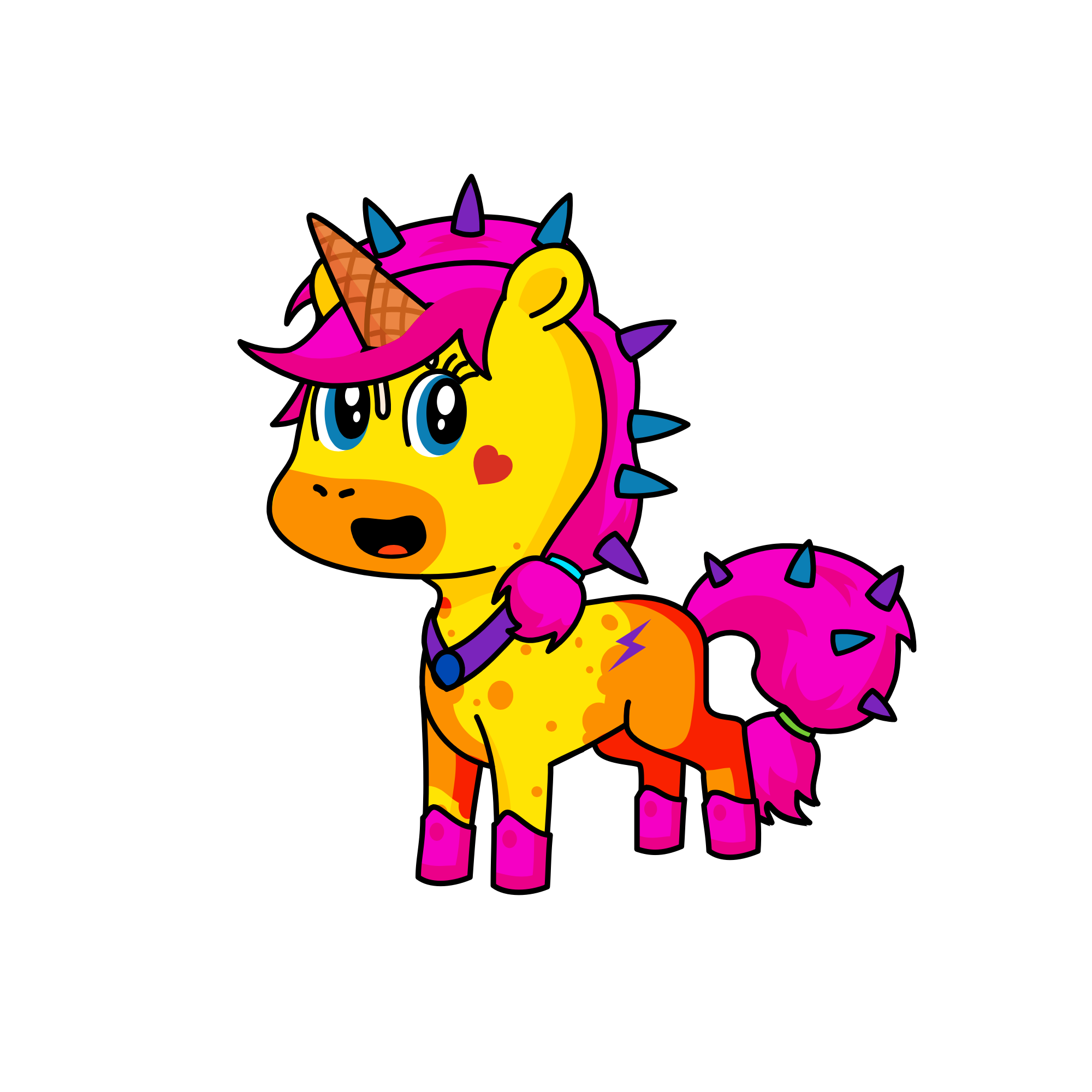 Queen juju, the unicorn