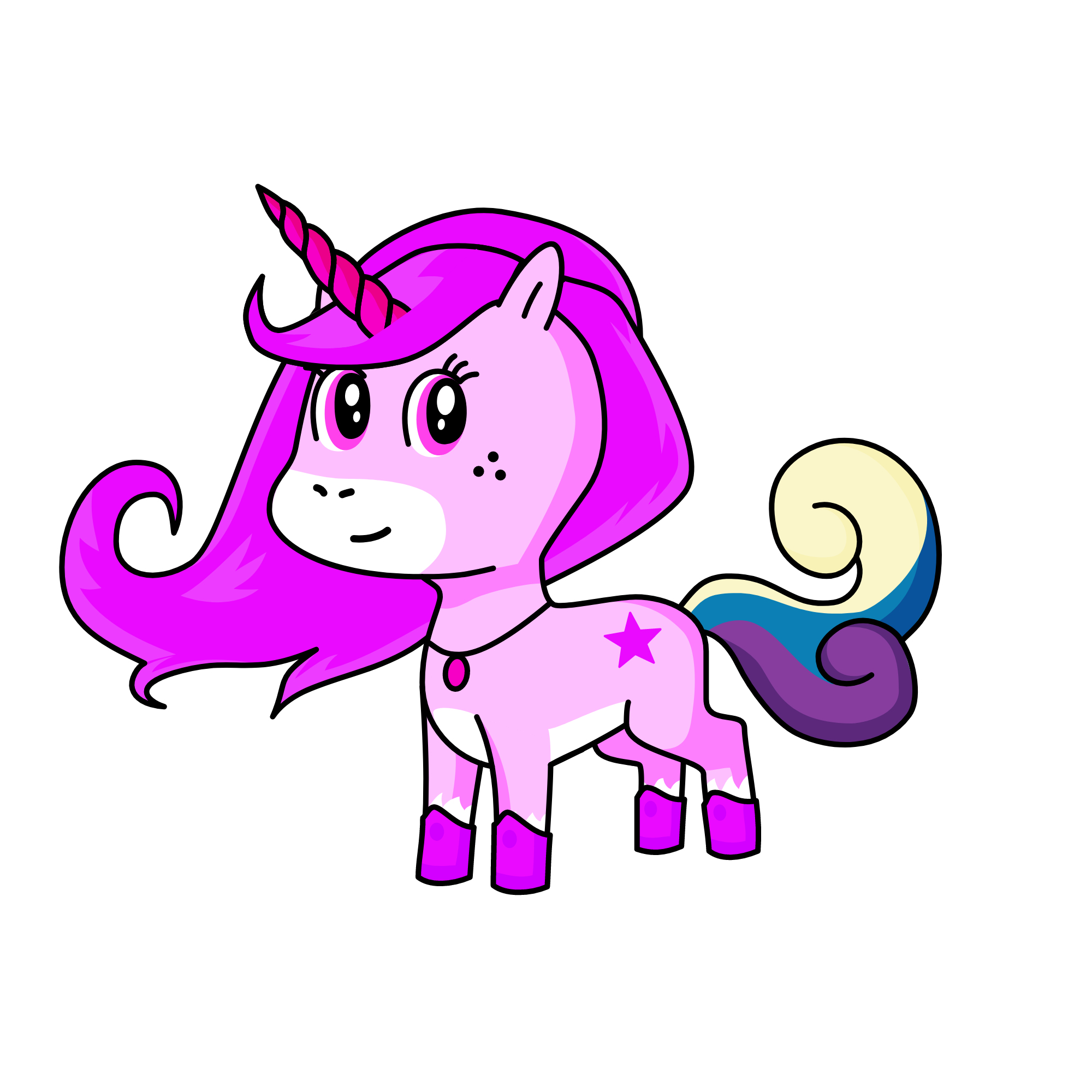 purplely, the unicorn