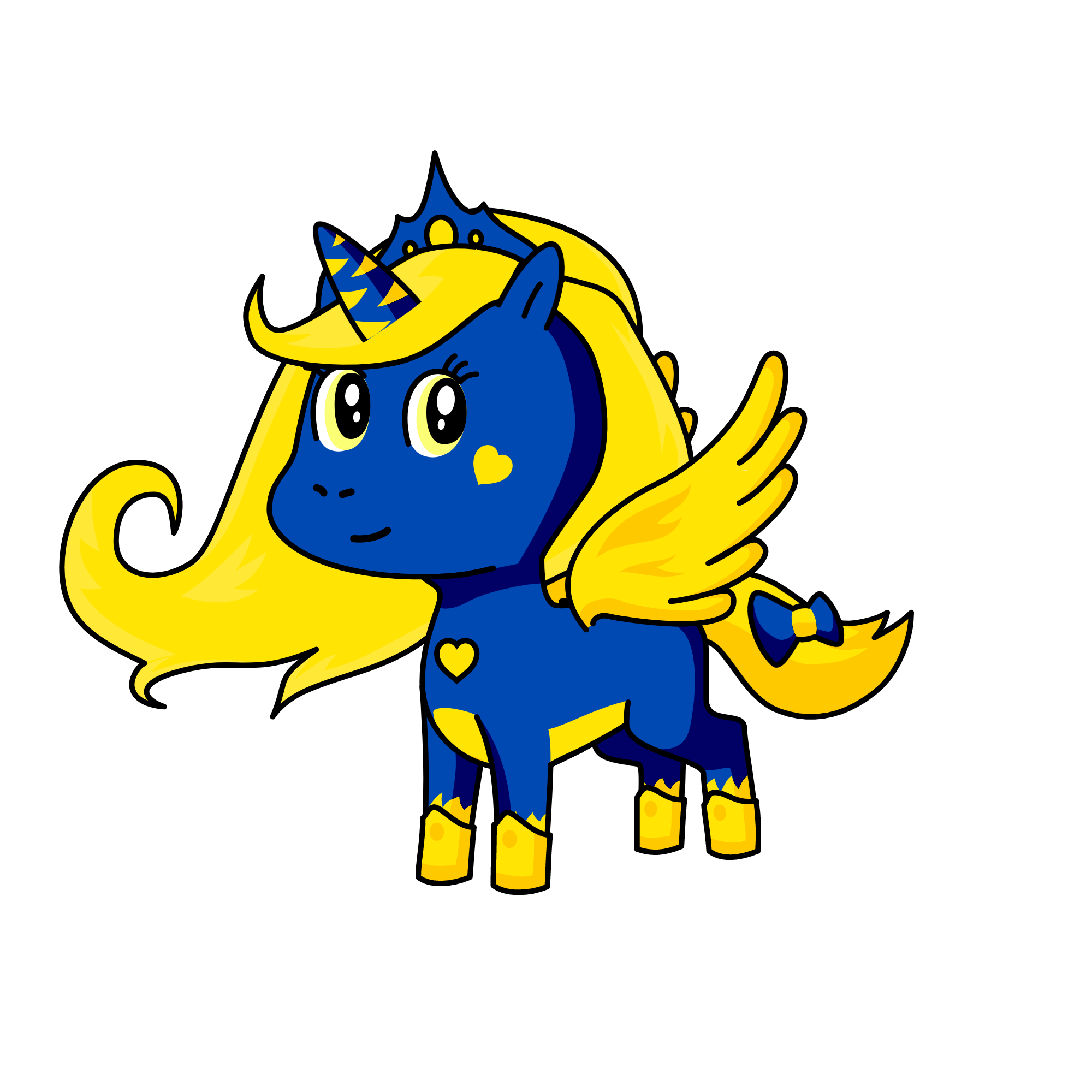 moonlight, the unicorn