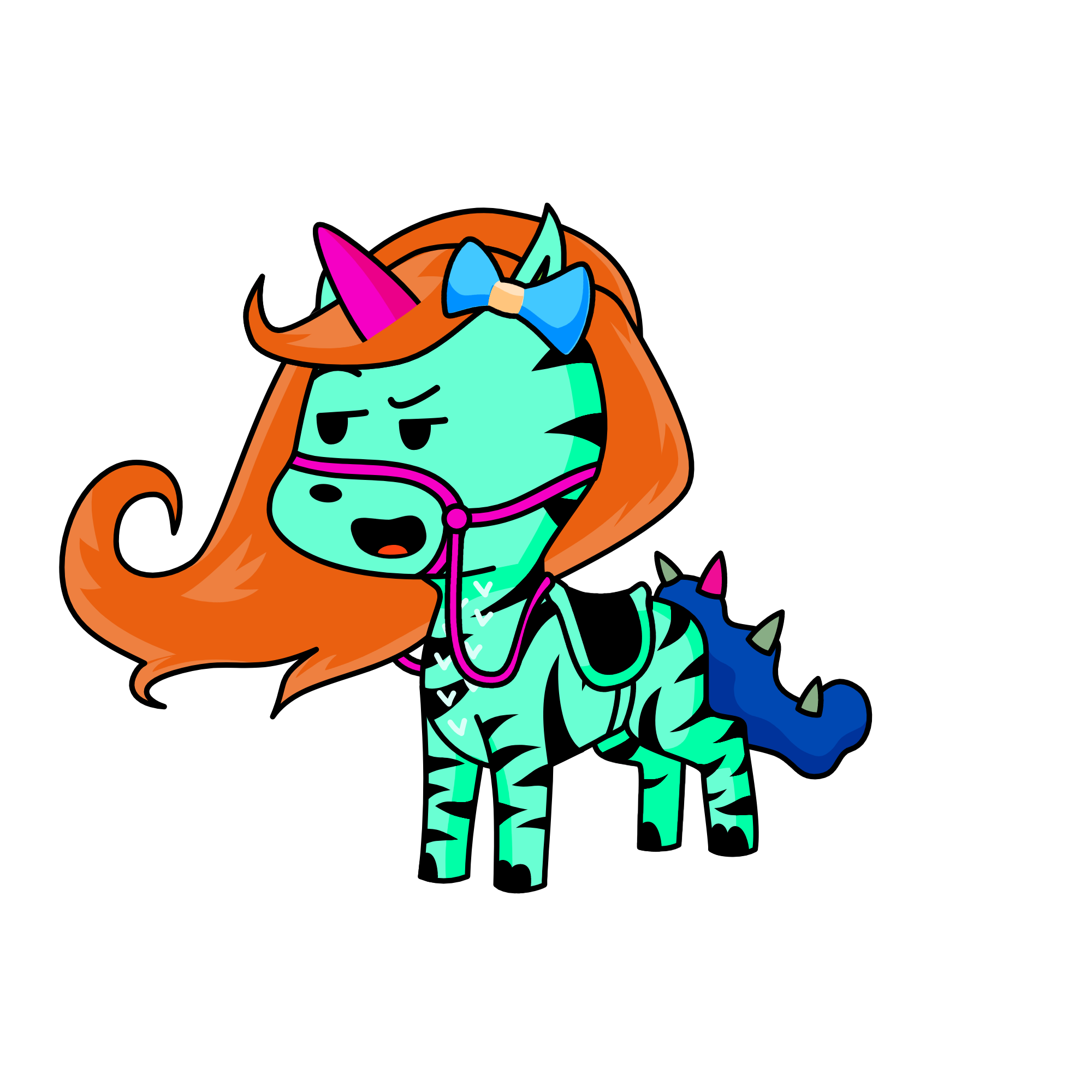 hot girl, the unicorn