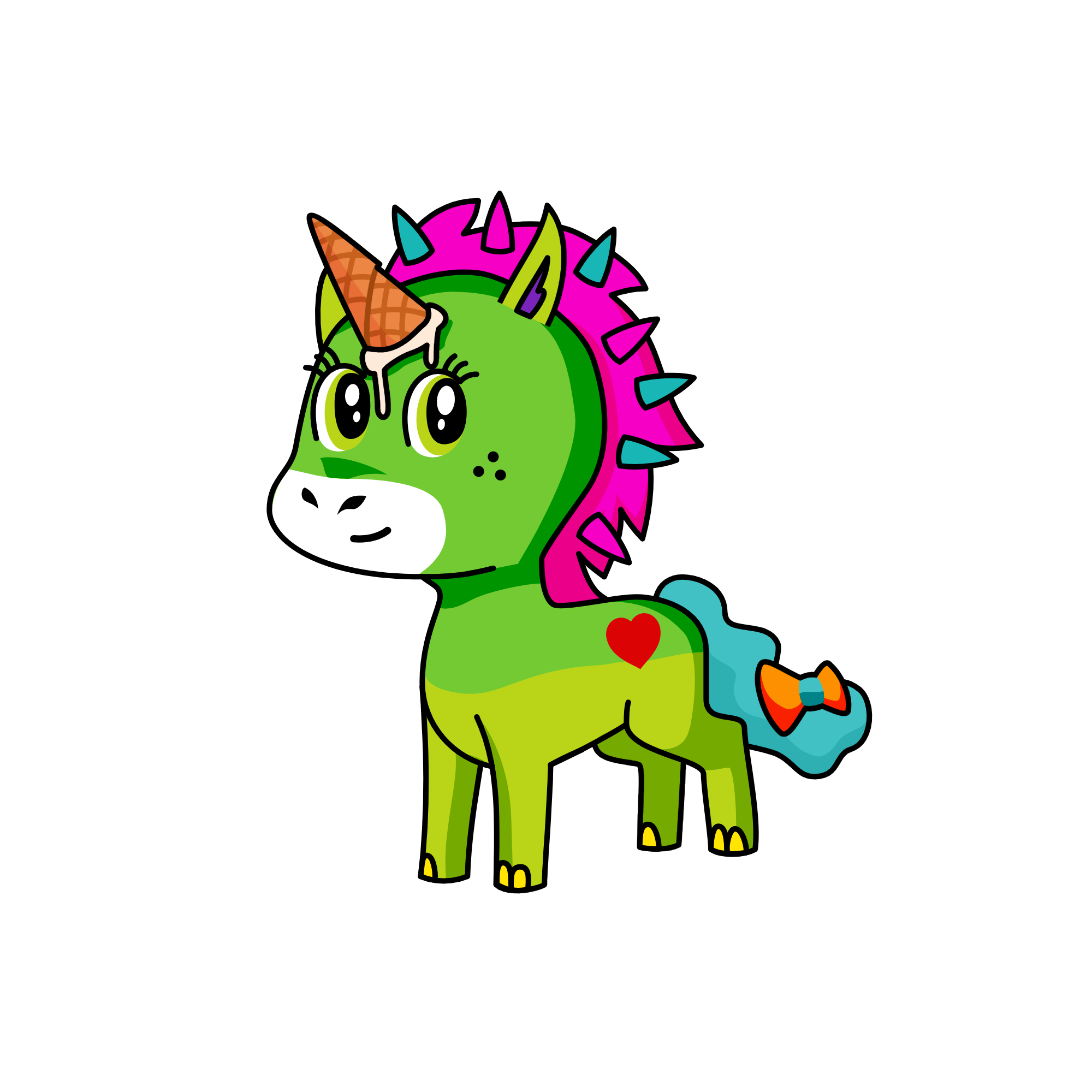 lizard, the unicorn