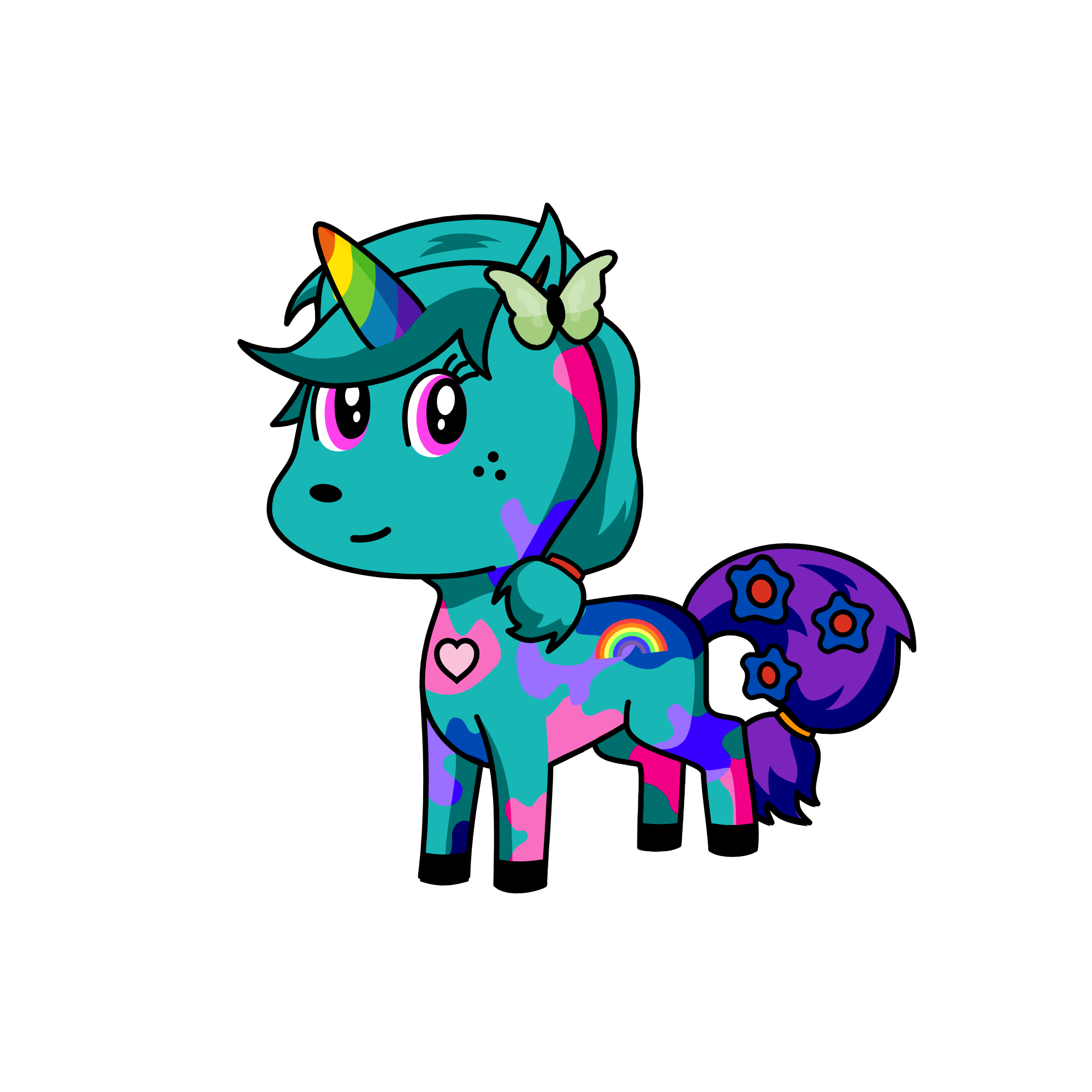 Rainbowdash, the unicorn