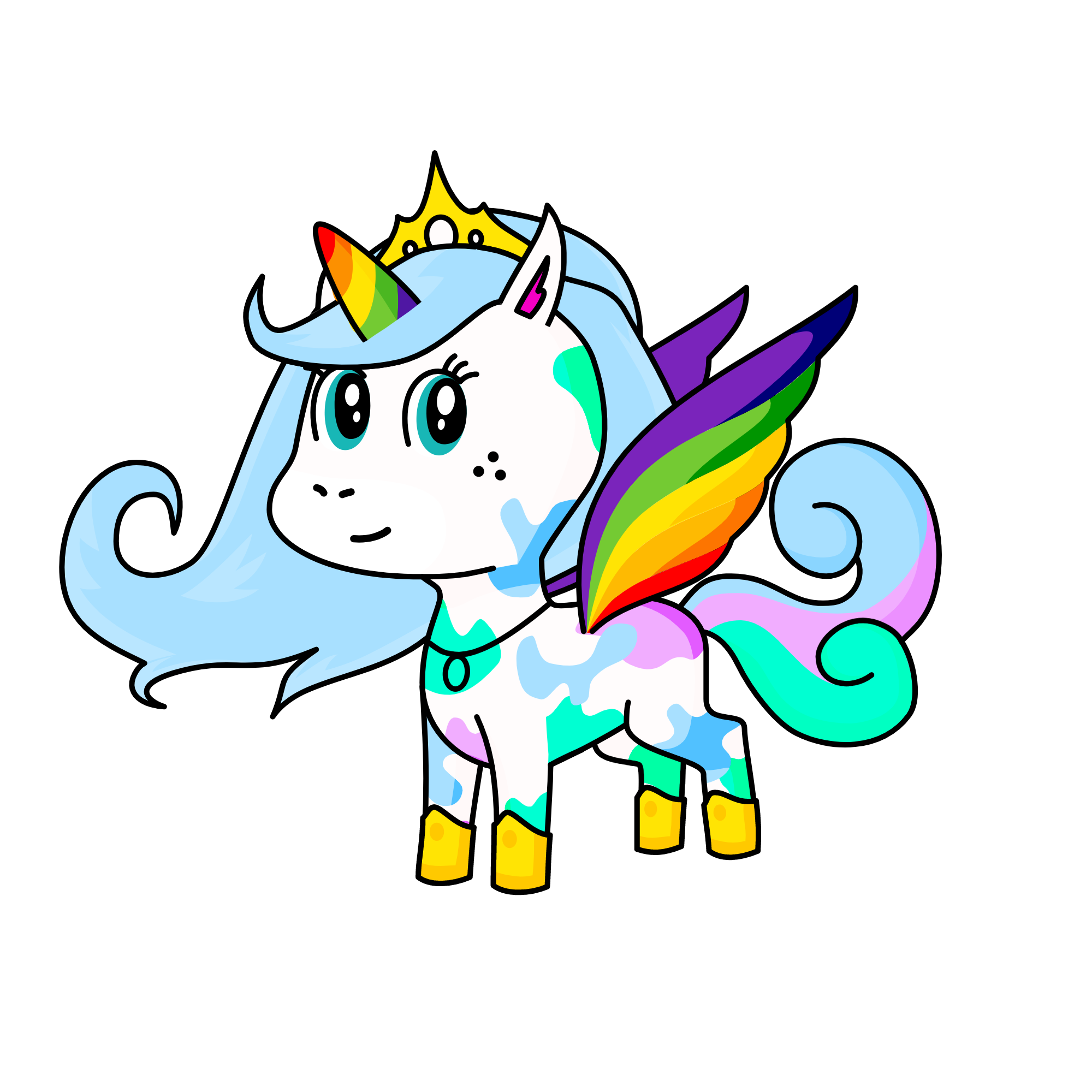 Queen Rainbow [ Queen of Land of Unicorns], the unicorn