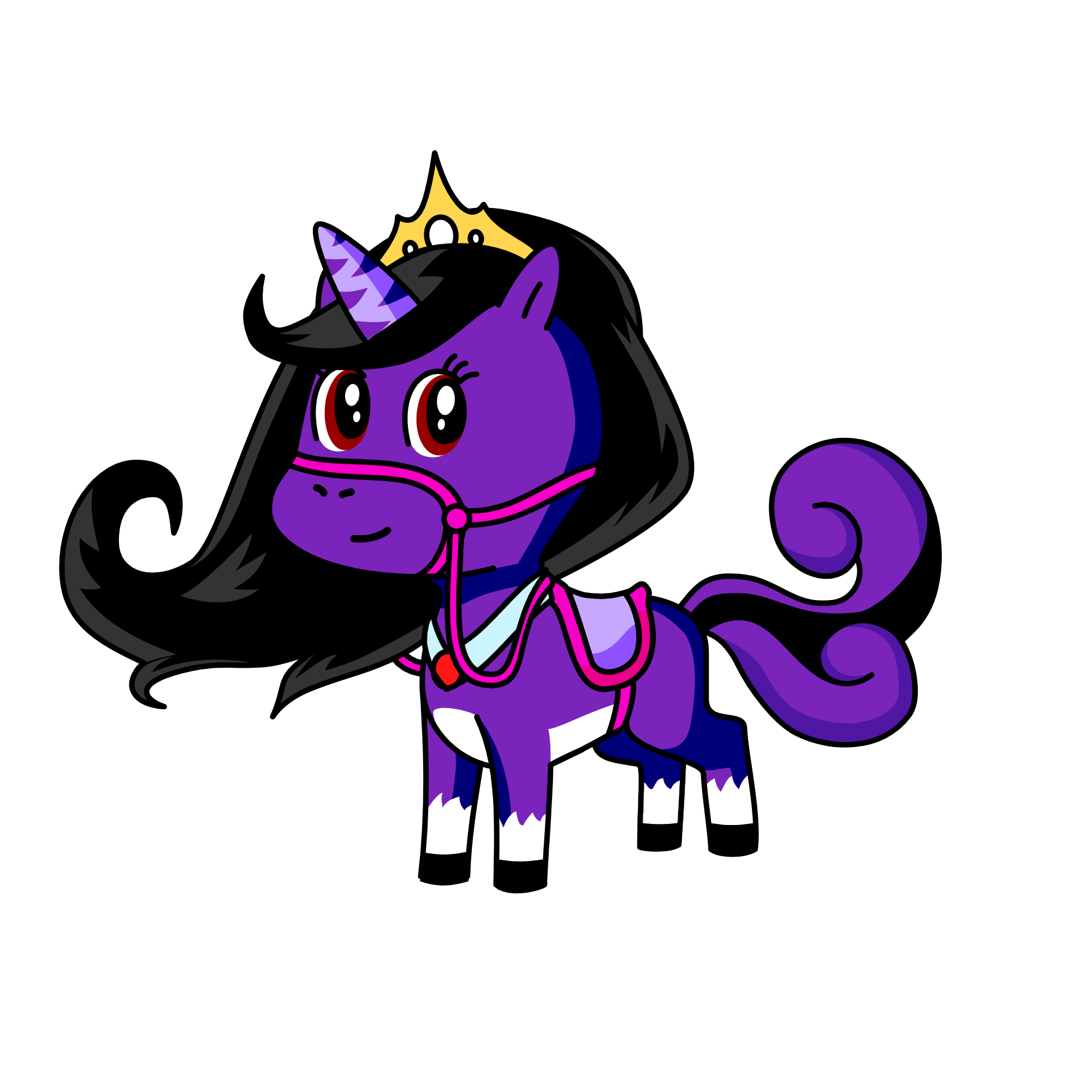 Violet, the unicorn