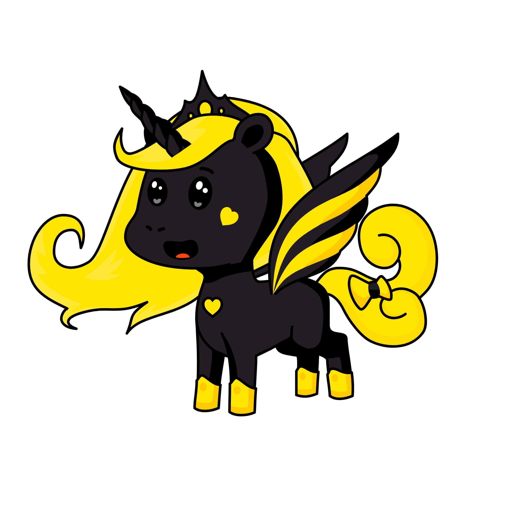 Princess black, the unicorn
