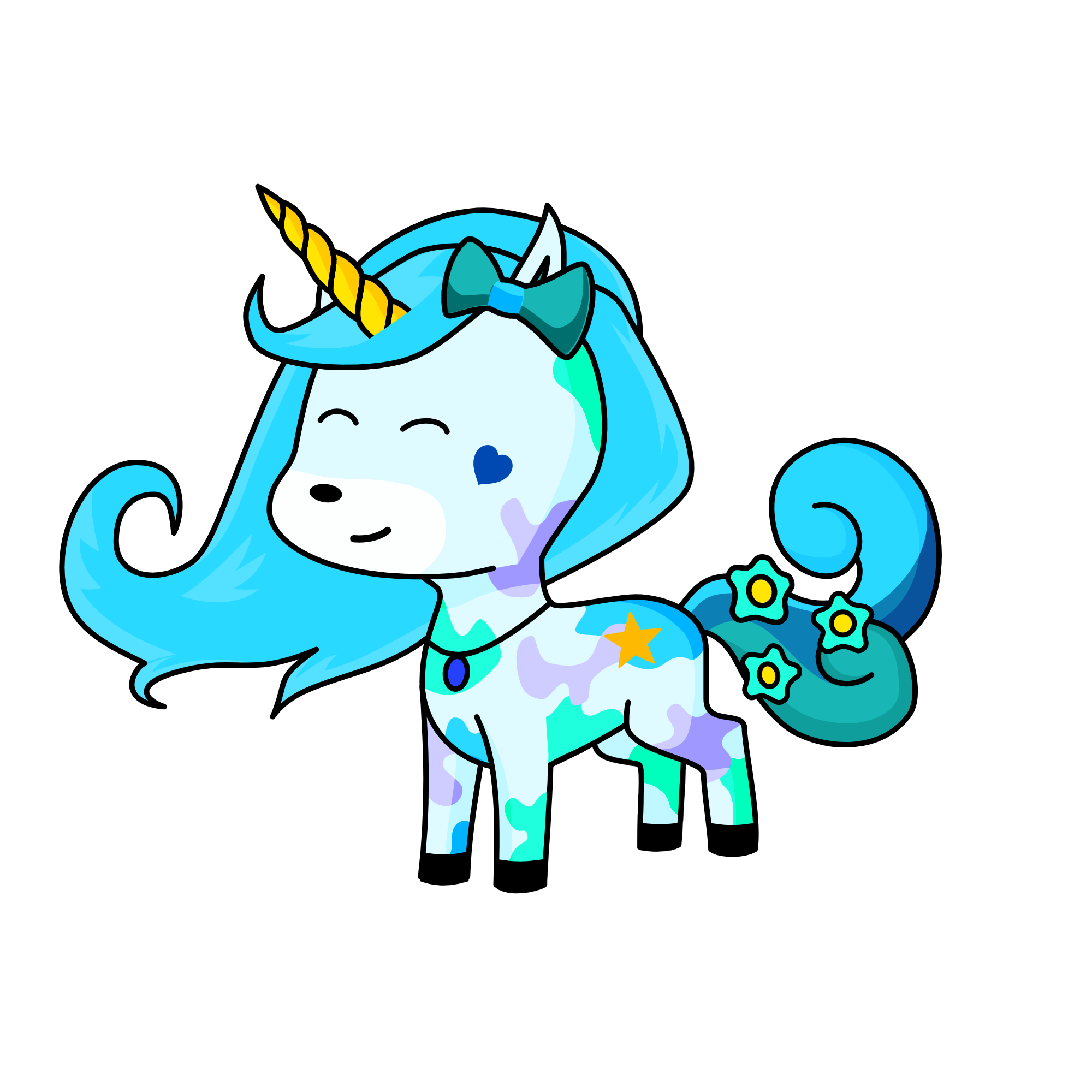 Silver, the unicorn