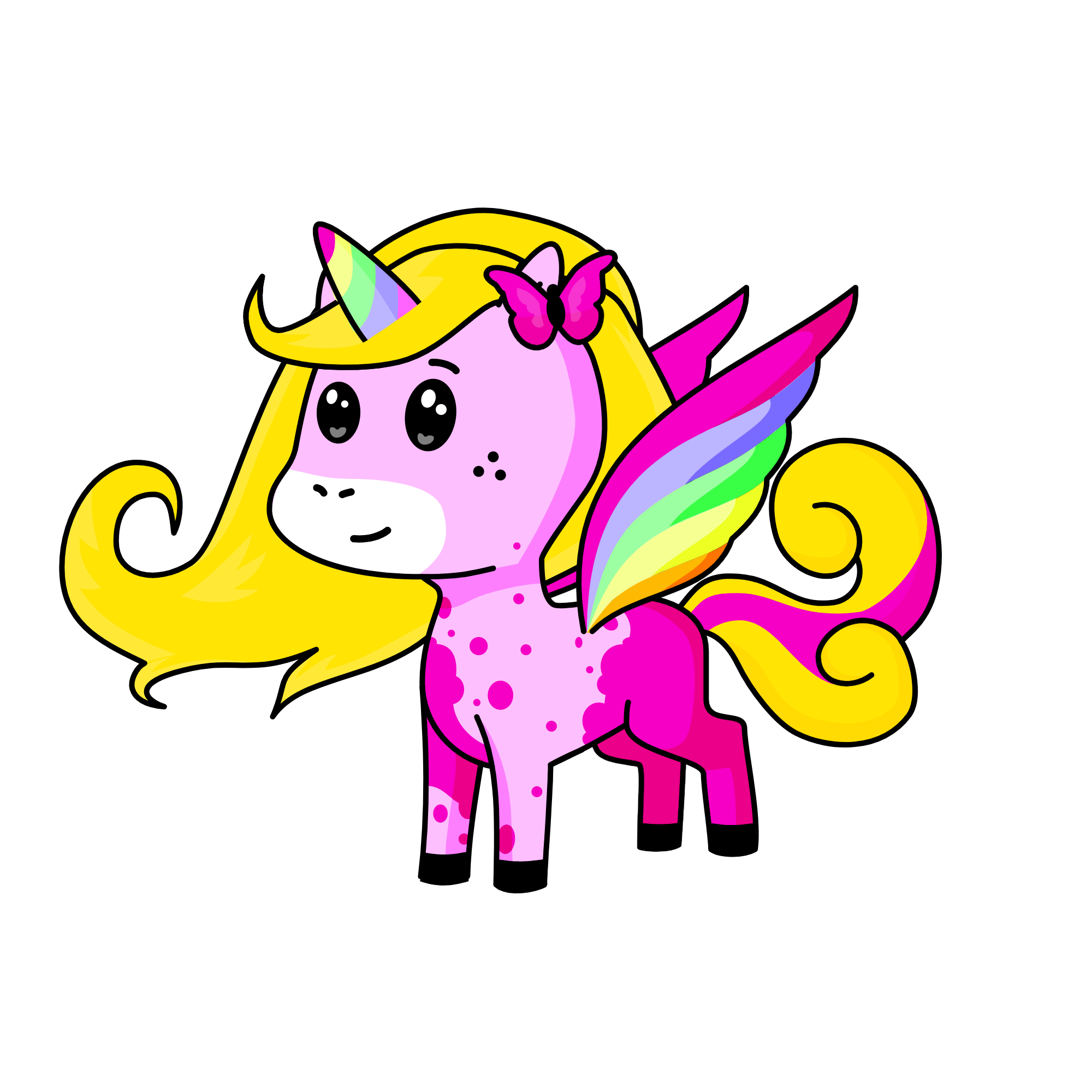 Sparkles, the unicorn