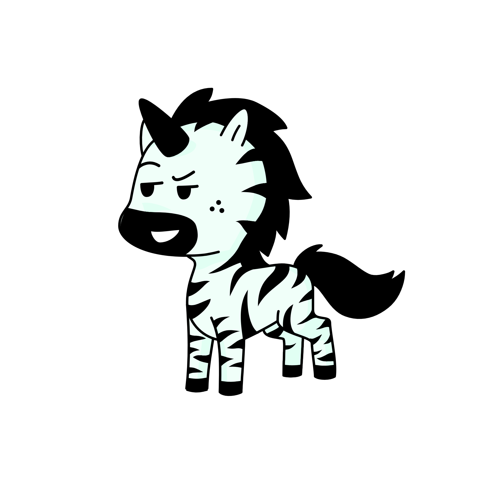 Zebra, the unicorn