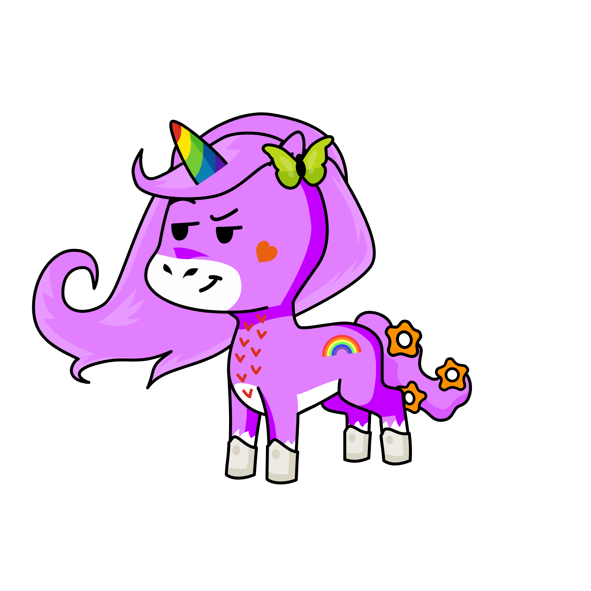 Sassy unicorn, the unicorn