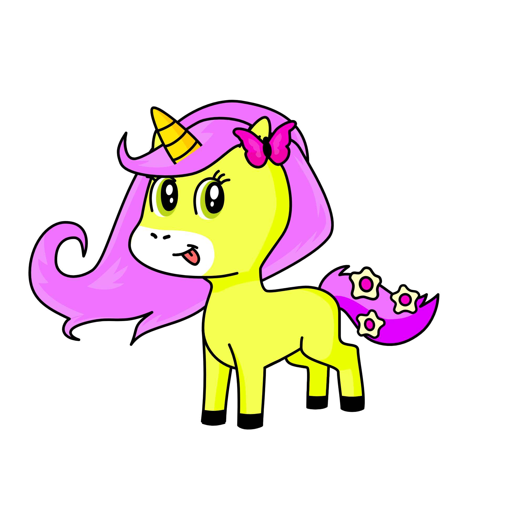 Fluttershy, the unicorn