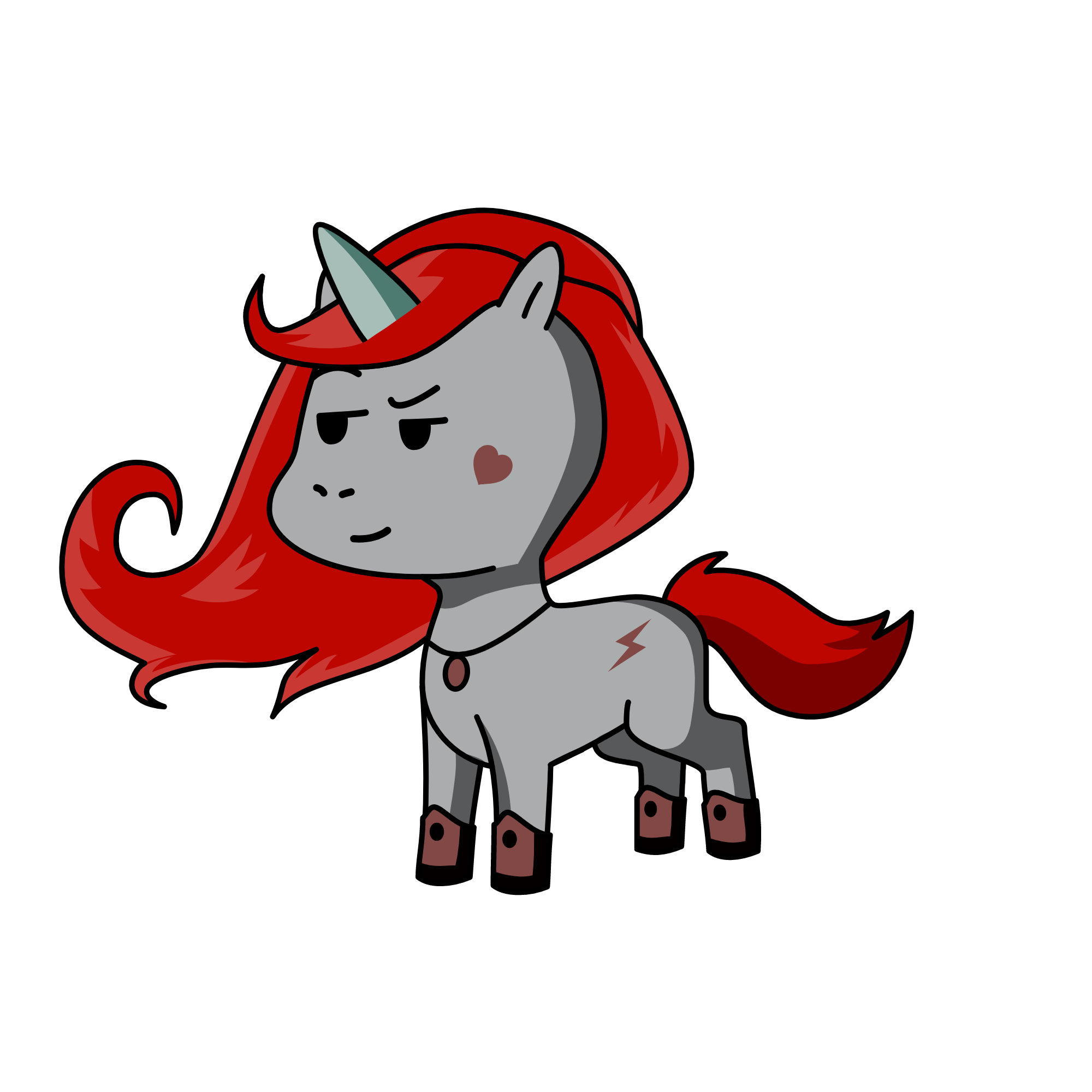 Moody, the unicorn