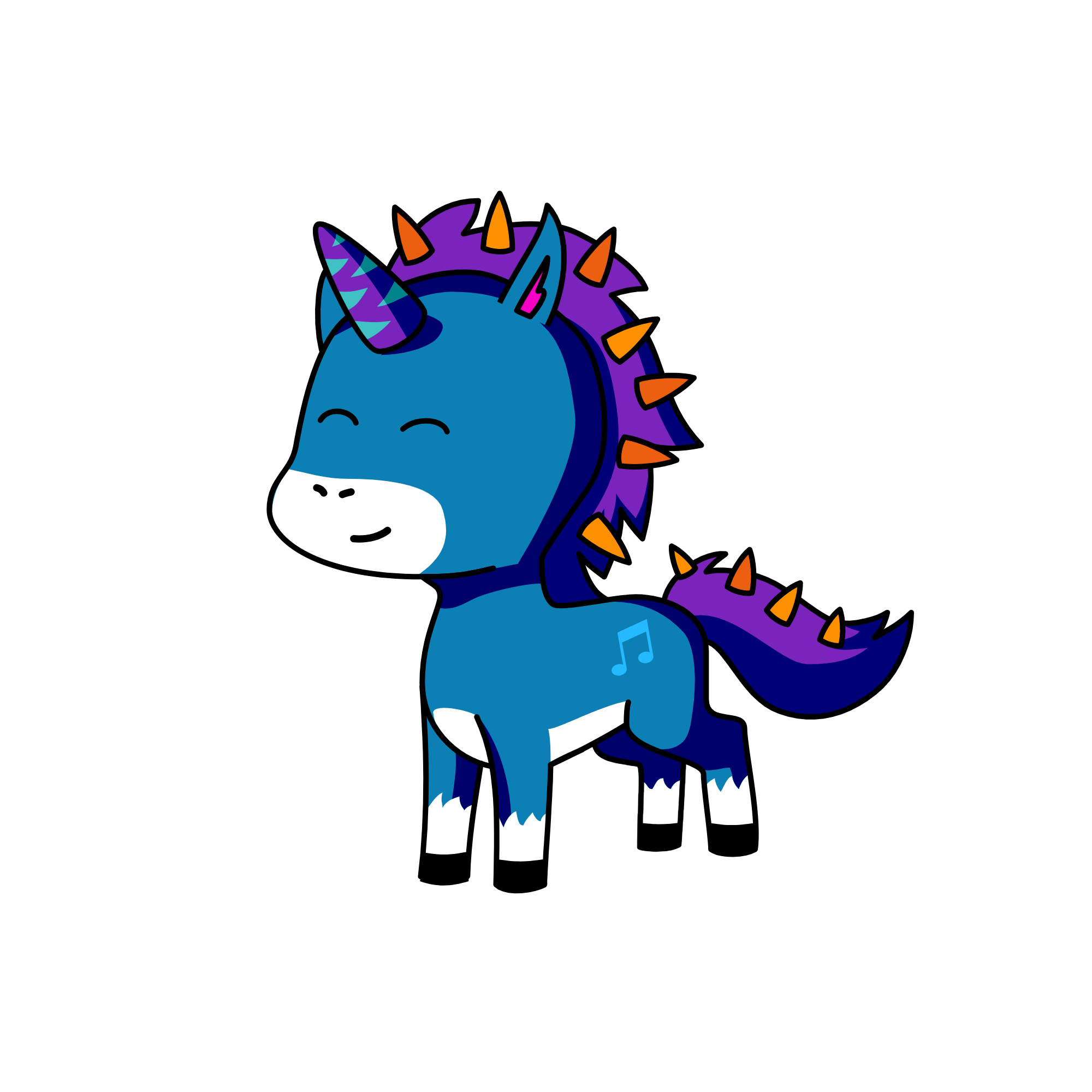 Jazy, the unicorn