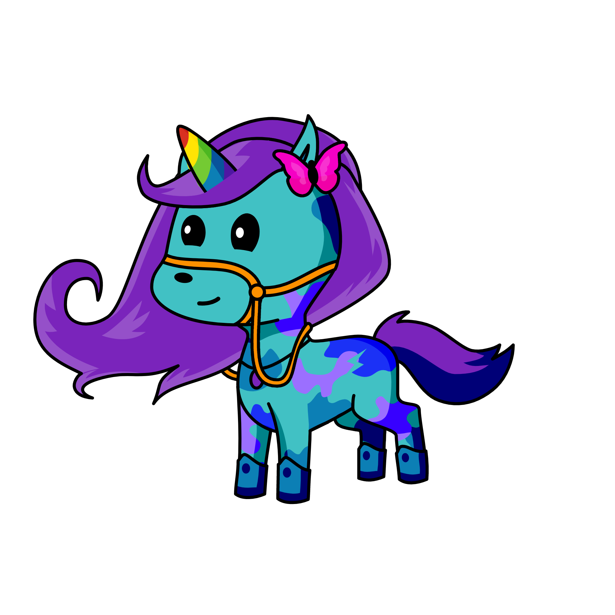 moonlight, the unicorn