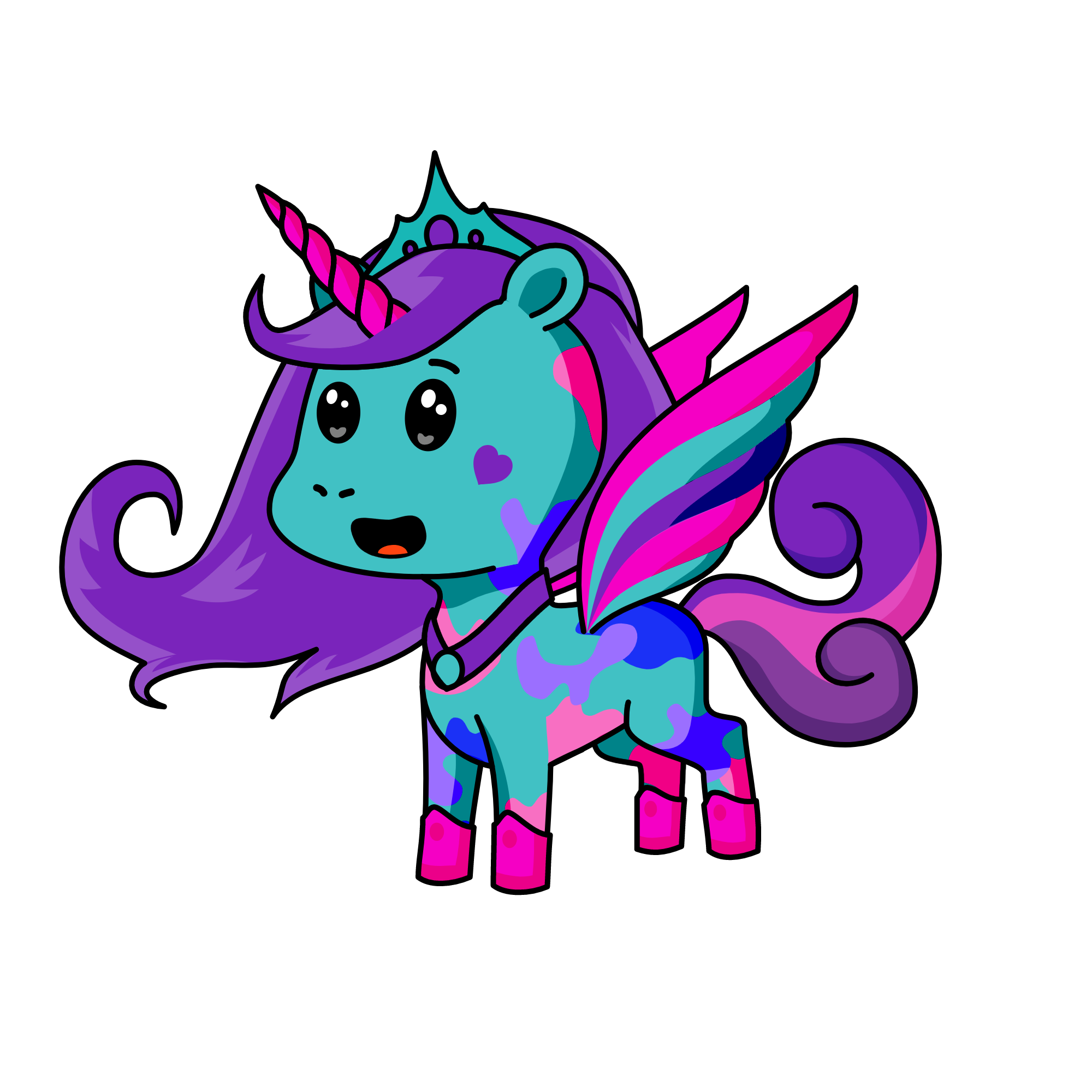 Queen Of The Woods, the unicorn