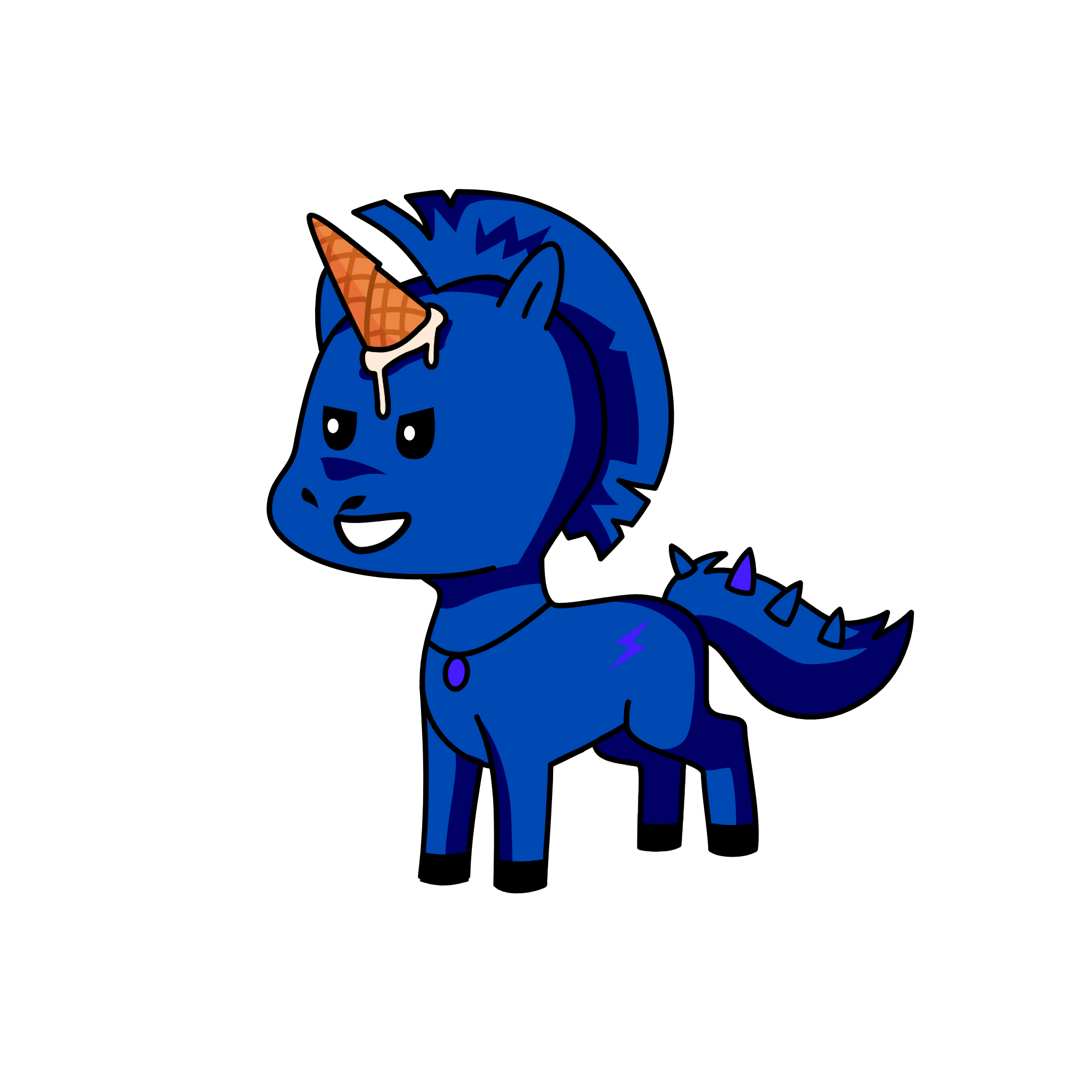 Blup, the unicorn