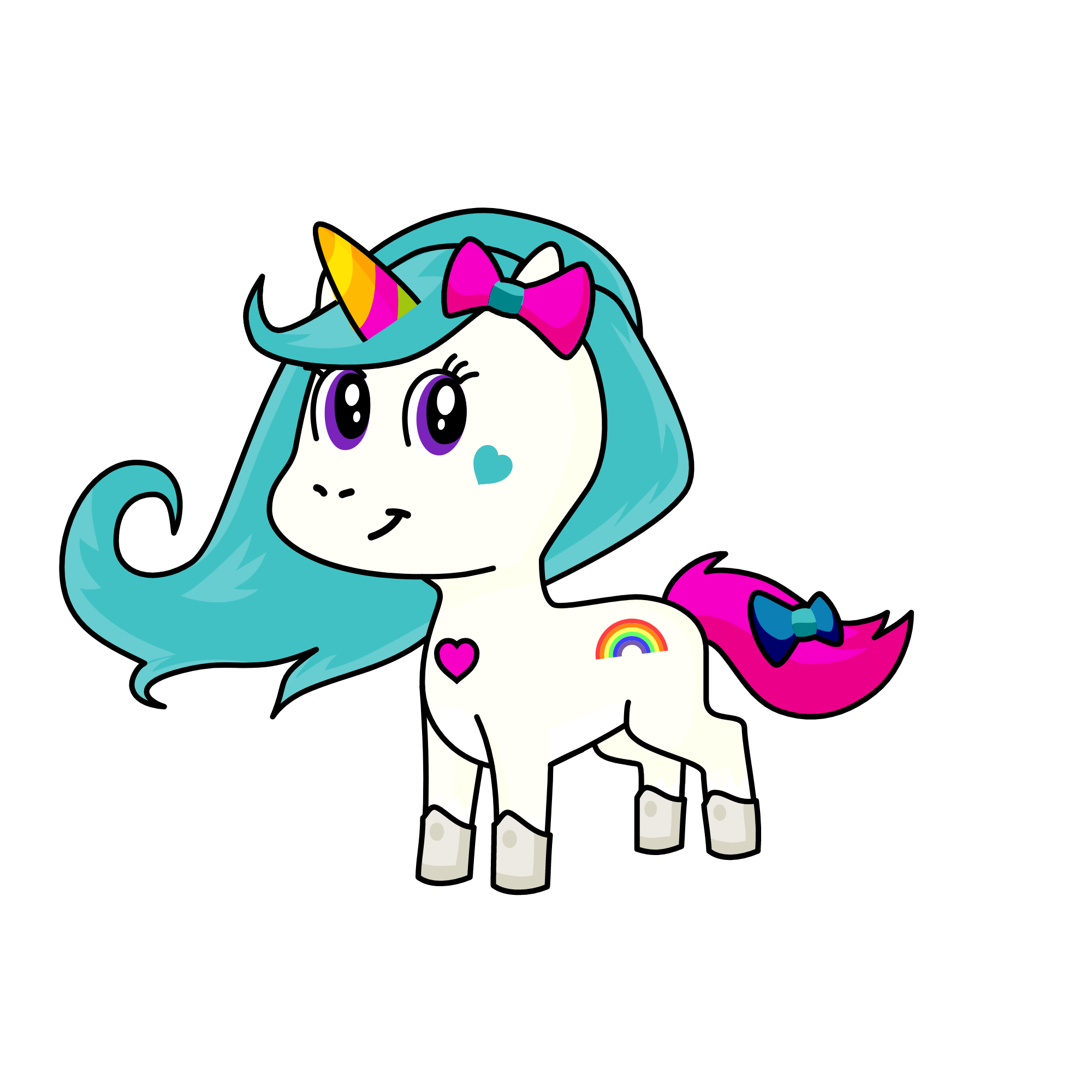 Rainbow Dash, the unicorn