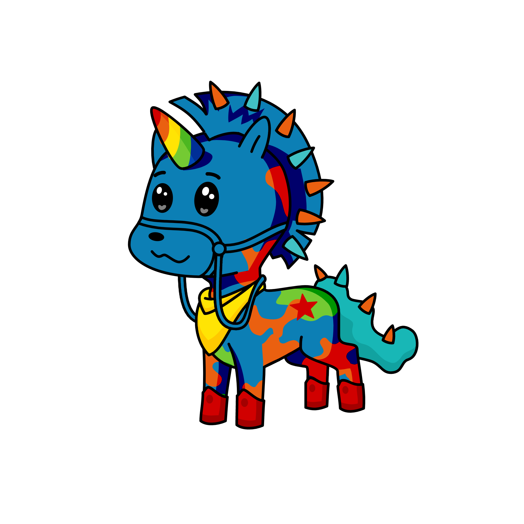 spiky, the unicorn