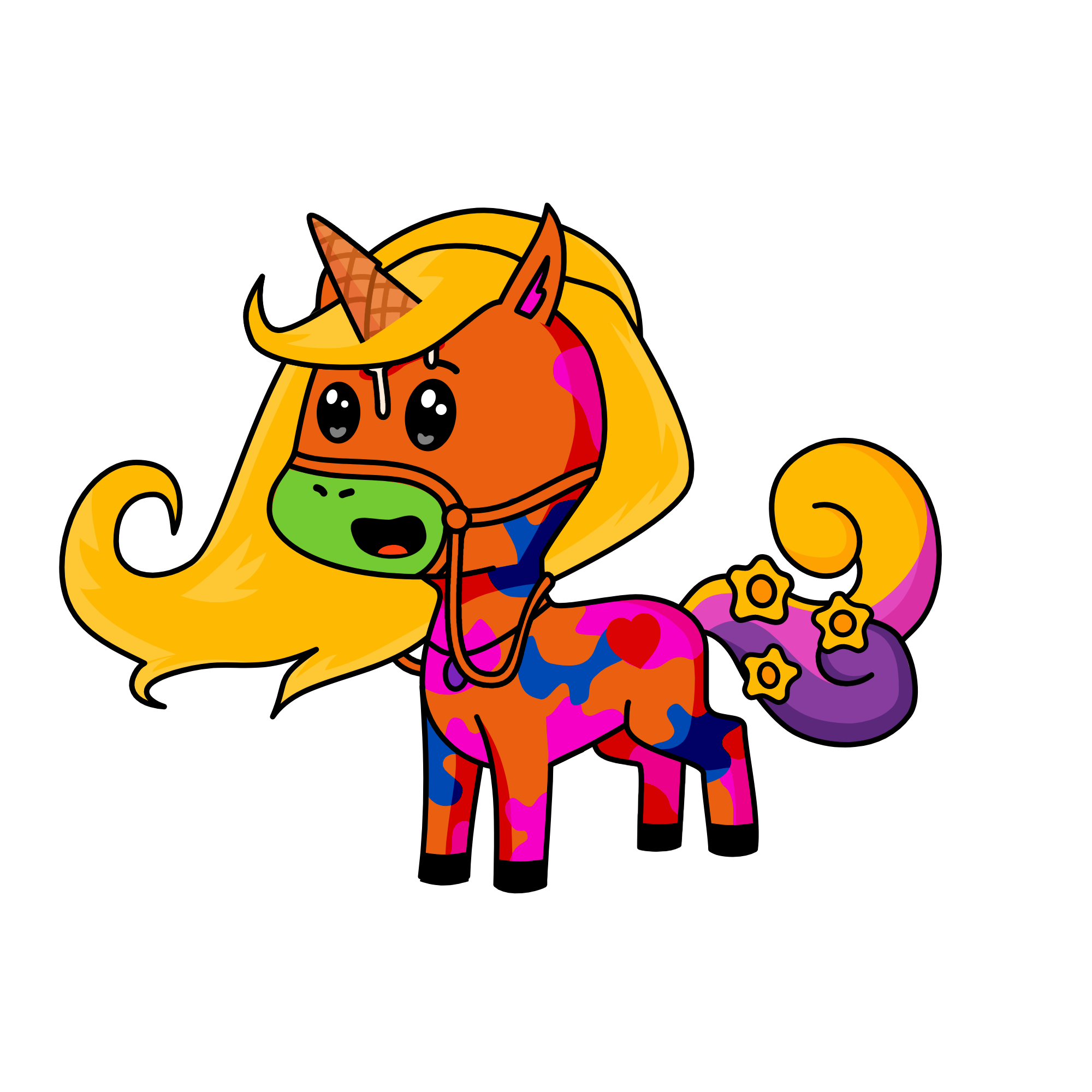 Laranja Louca XD, the unicorn