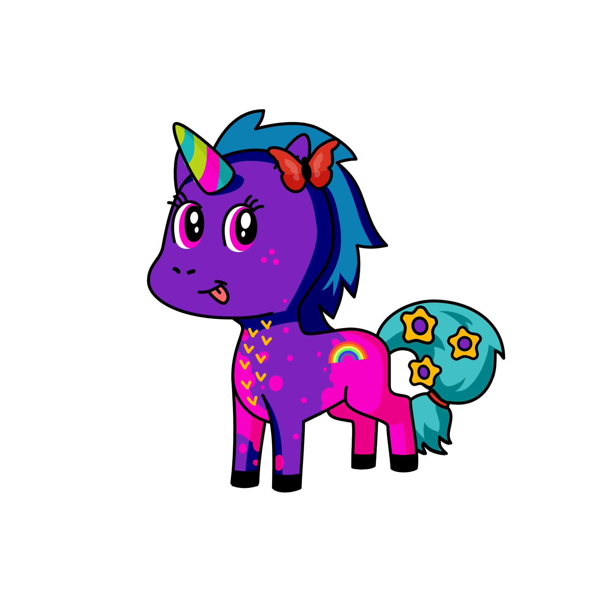 Purley, the unicorn