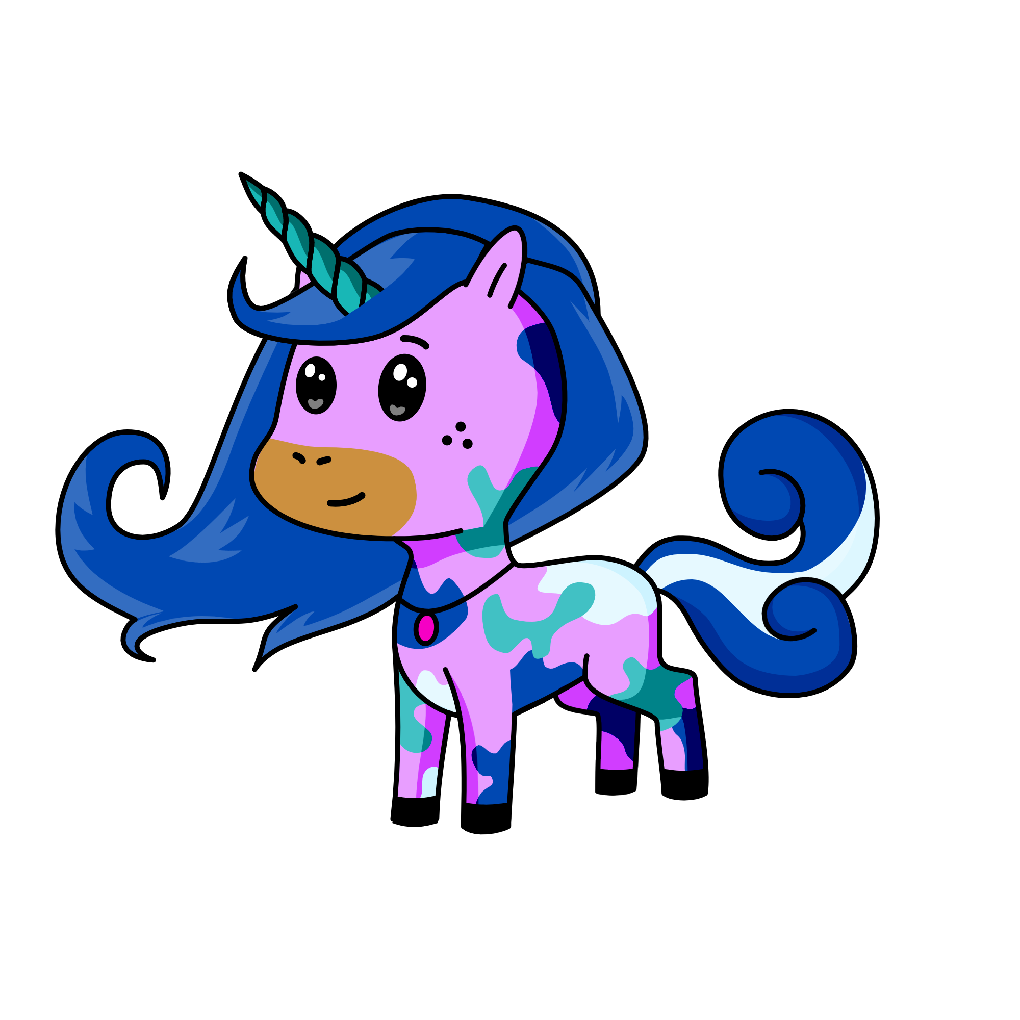 Confetti, the unicorn