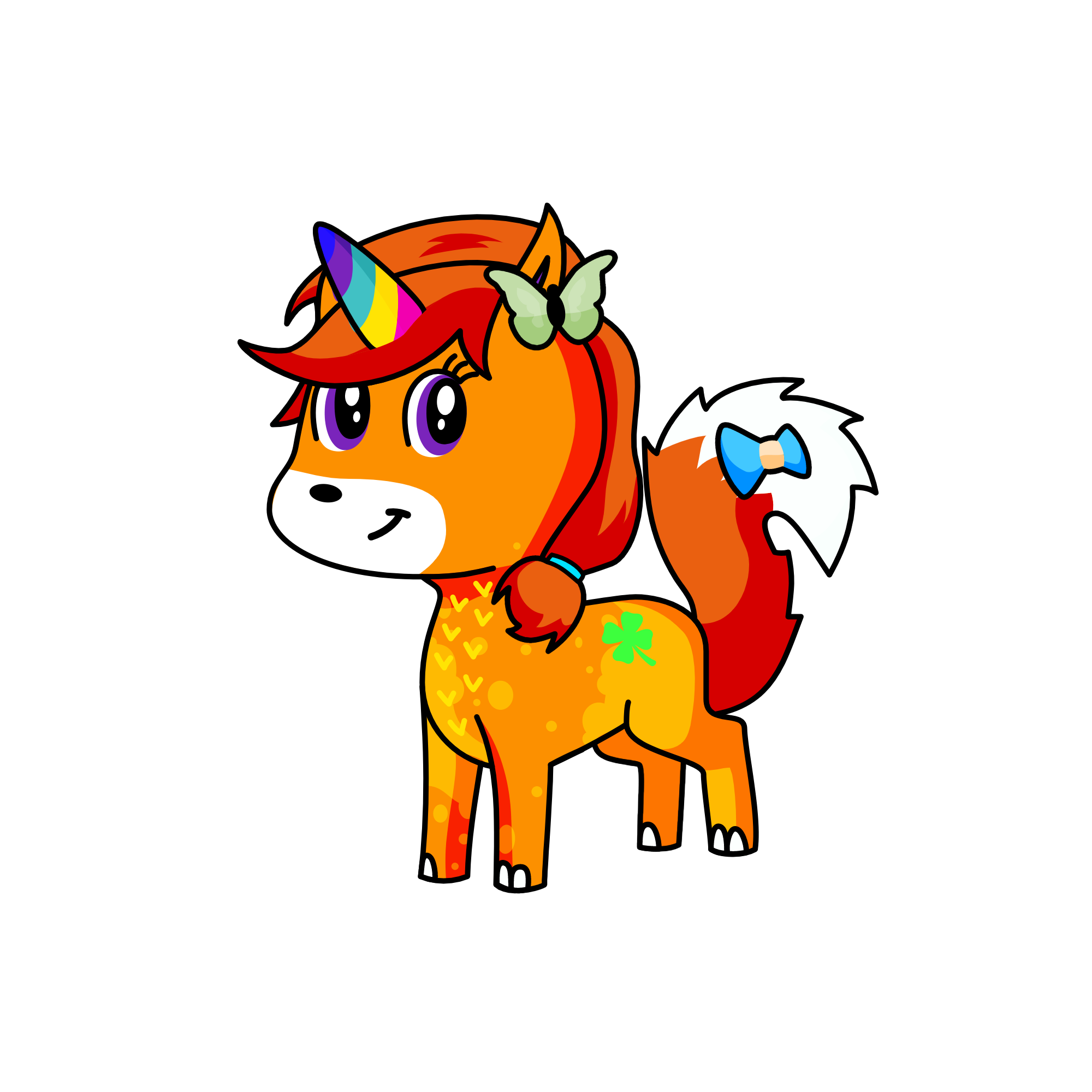 fox, the unicorn
