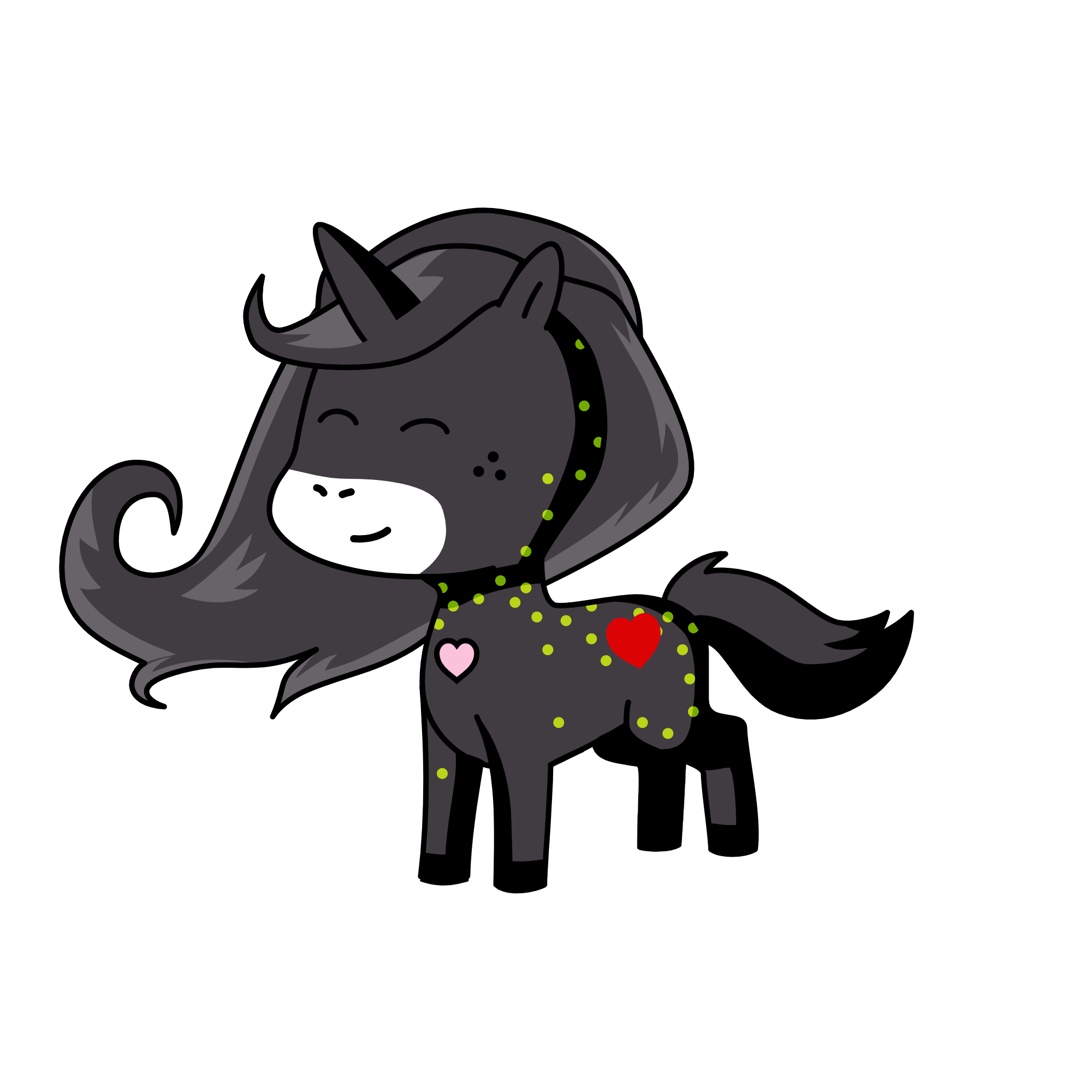 Night wind, the unicorn